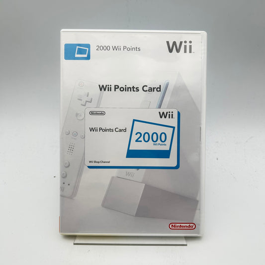WII POINTS CARD - WII