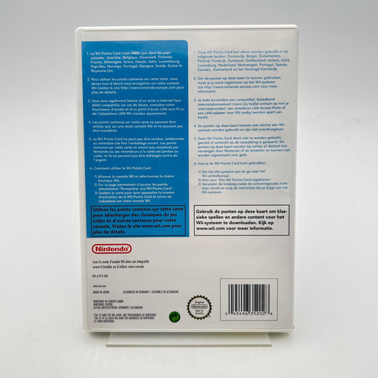 WII POINTS CARD - WII