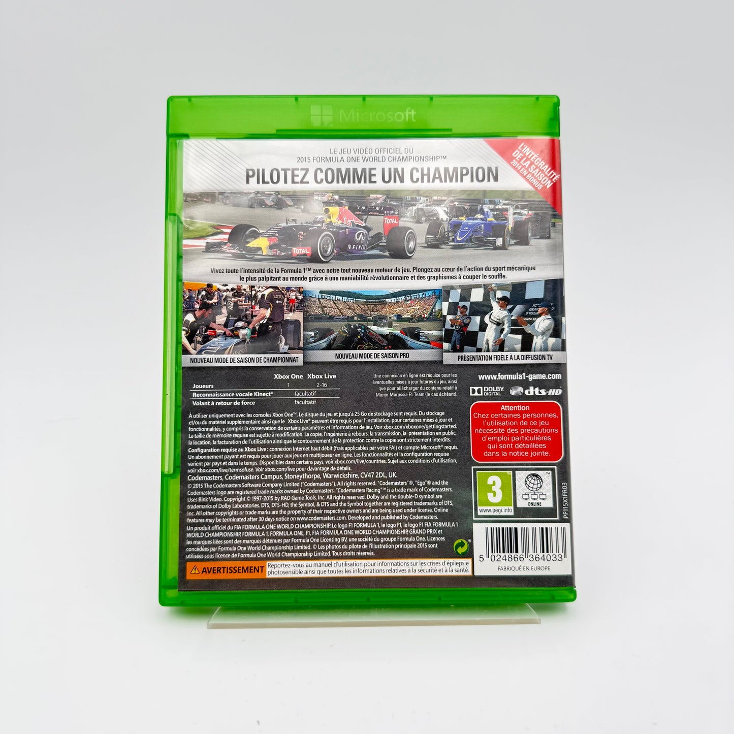 F1 2015 - XBOX ONE
