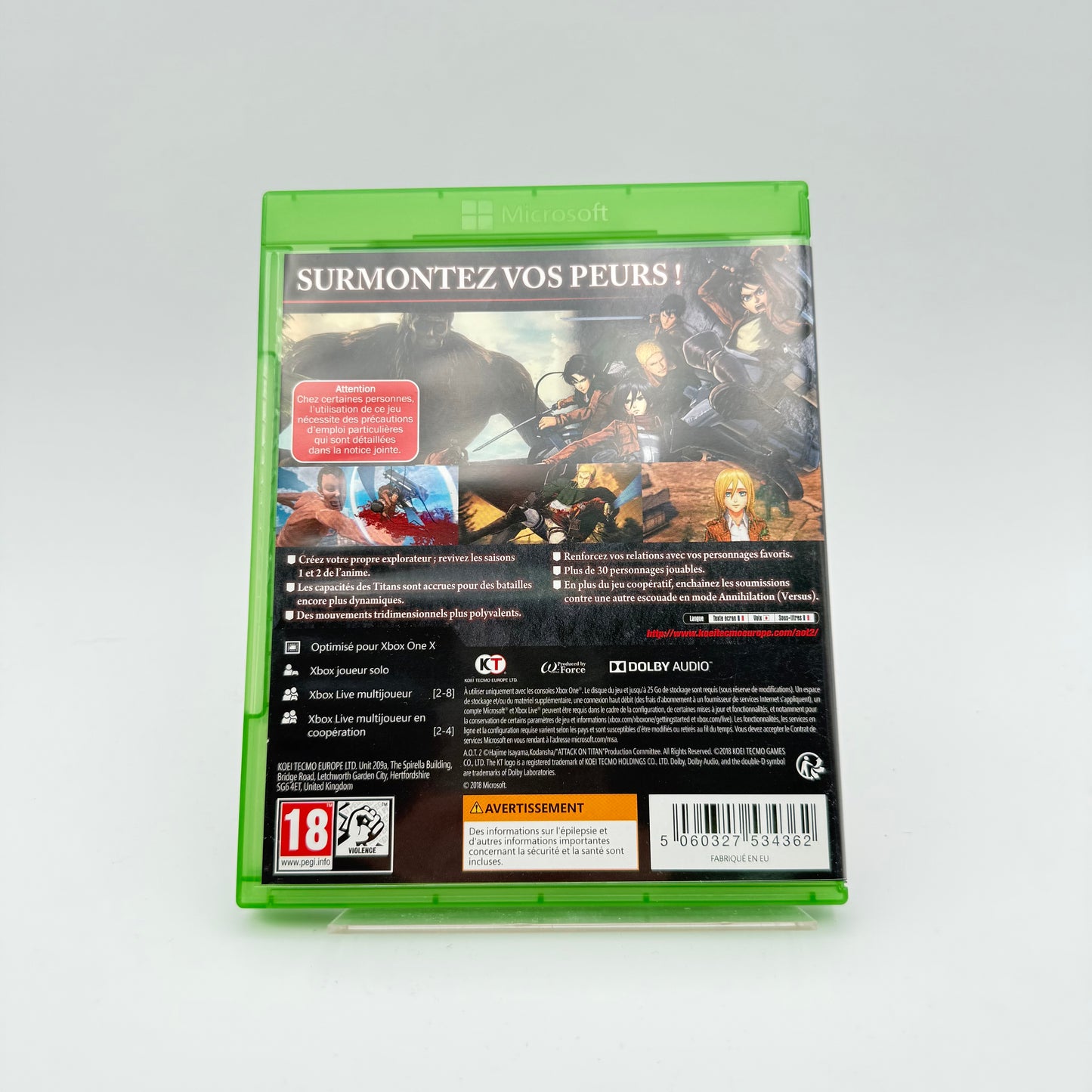 ATTACK ON TITAN 2 - XBOX ONE