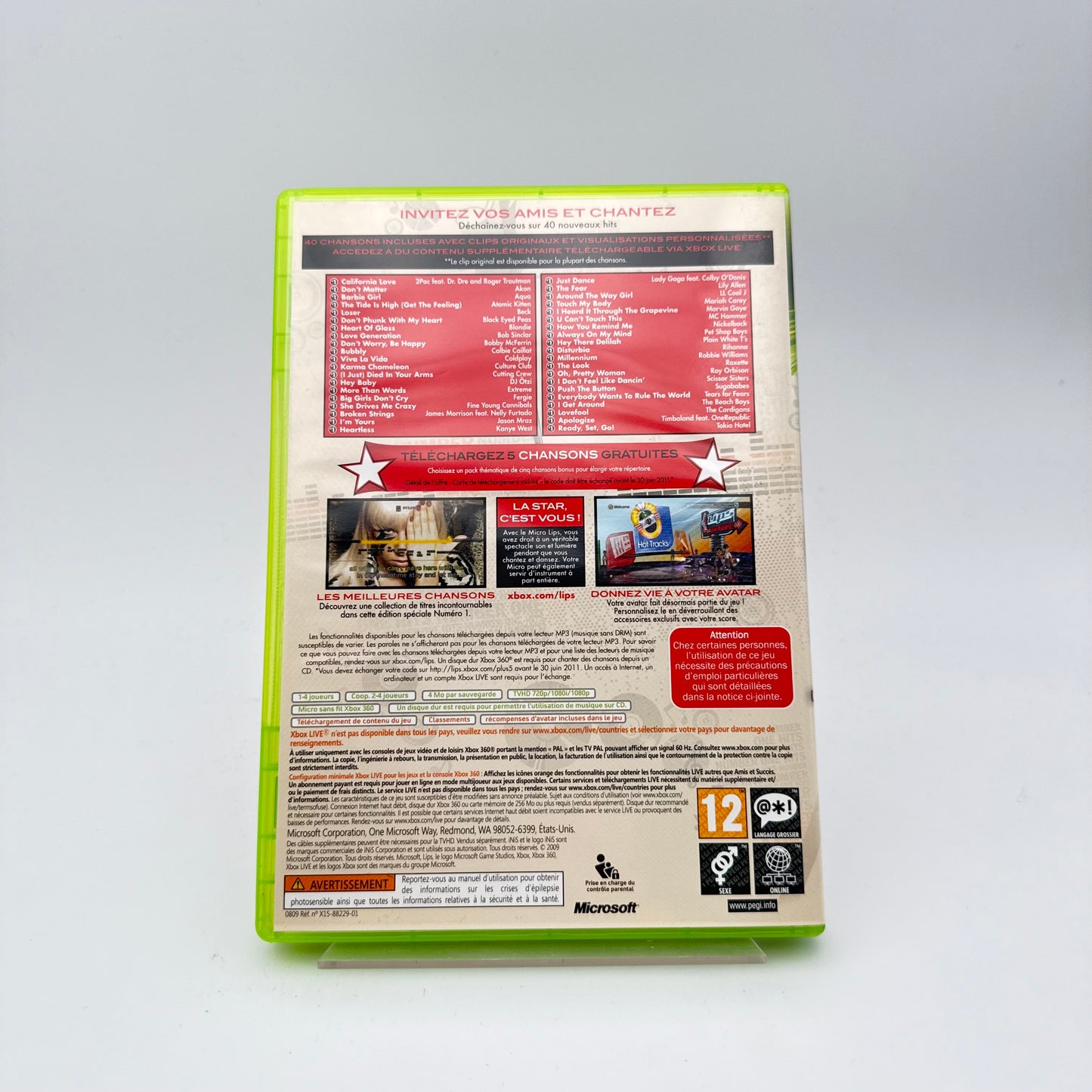 LIPS NUMBER ONE HITS - XBOX 360