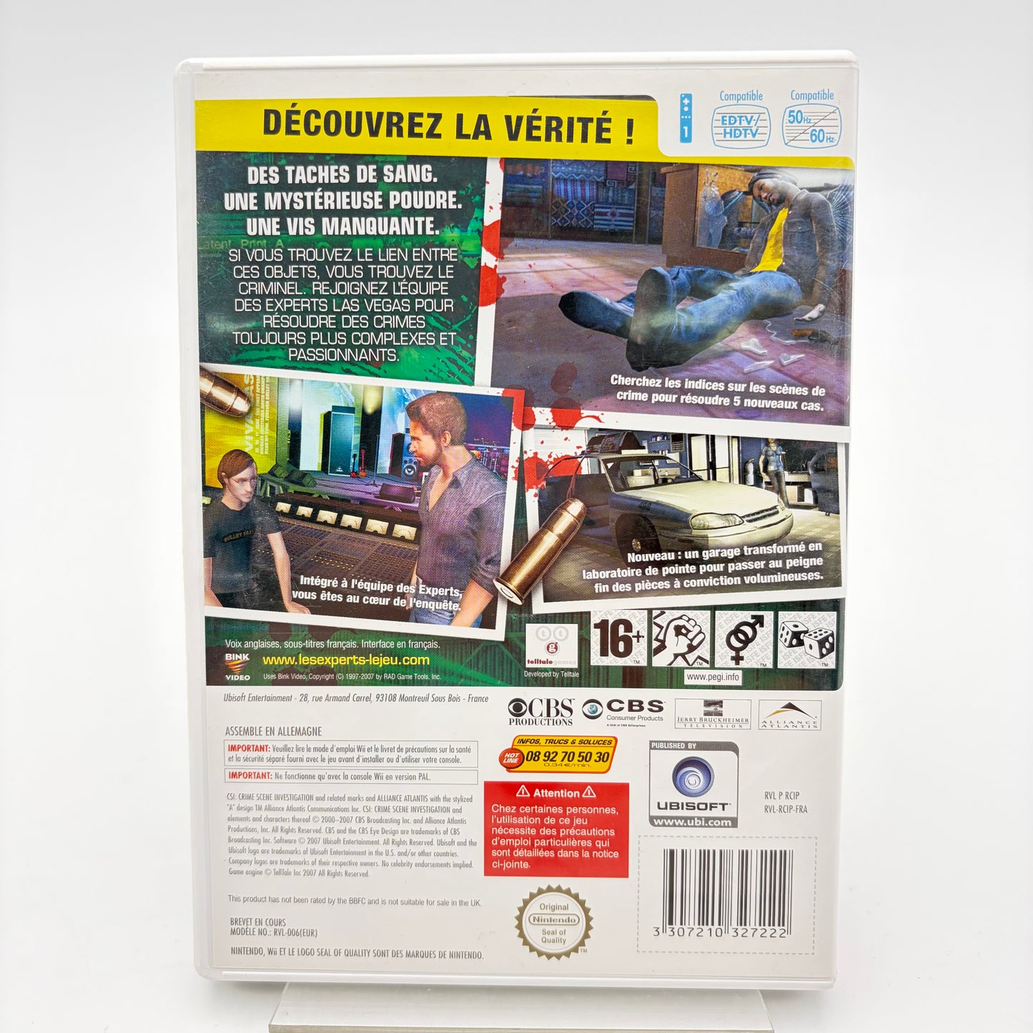 LES EXPERTS CRIME SCENE INVESTIGATION MORTS PROGRAMMÉES - WII