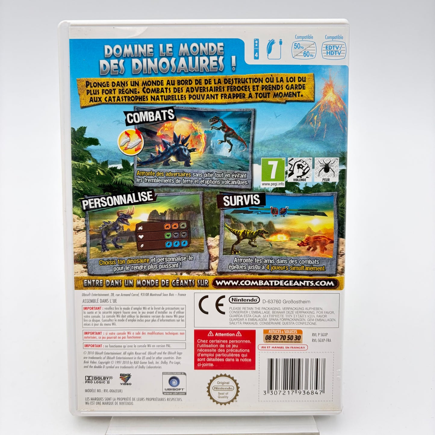 COMBAT DE GÉANTS DINOSAURES - WII