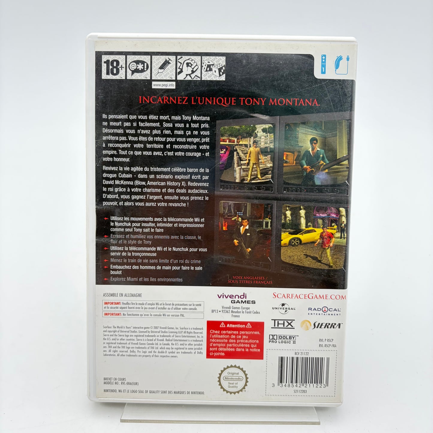 SCARFACE THE WORLD IS YOURS - WII