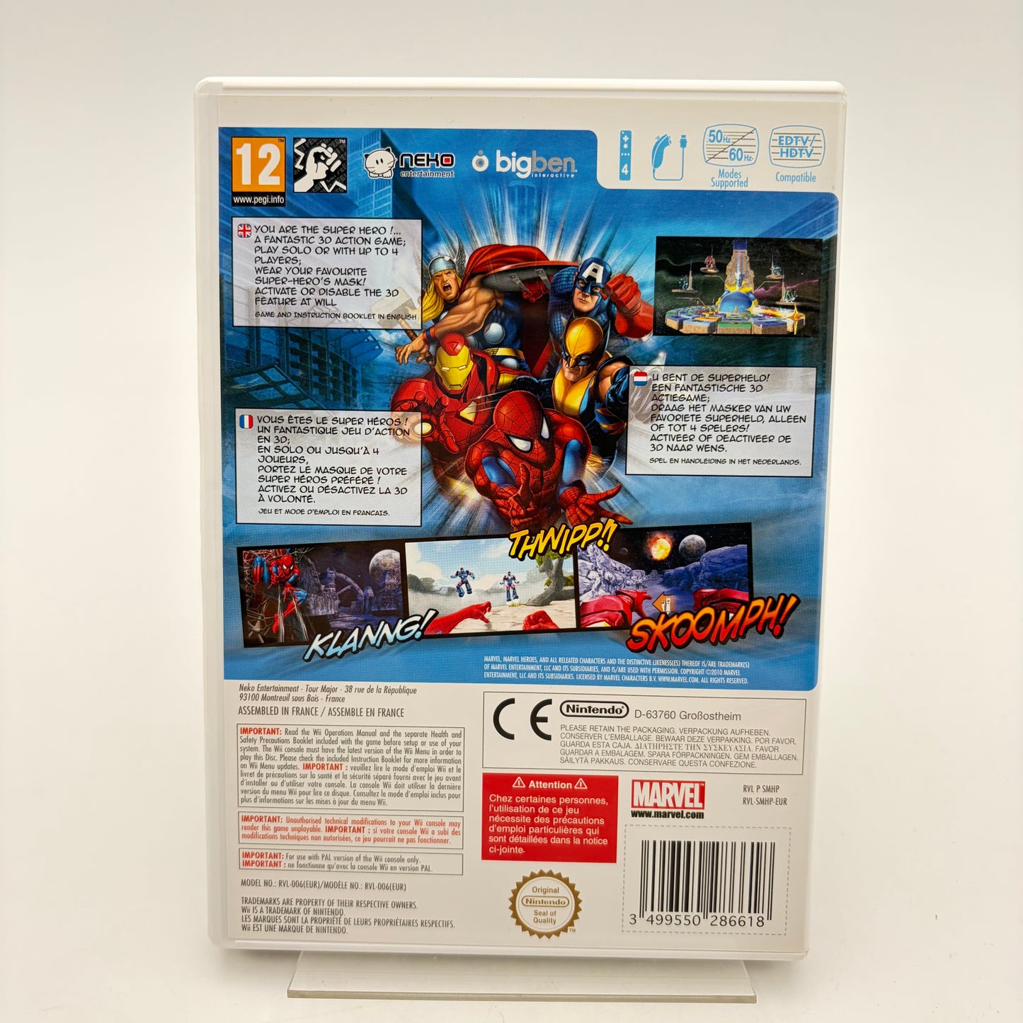 MARVEL SUPER HEROES 3D GRANDMASTER'S CHALLENGE - WII