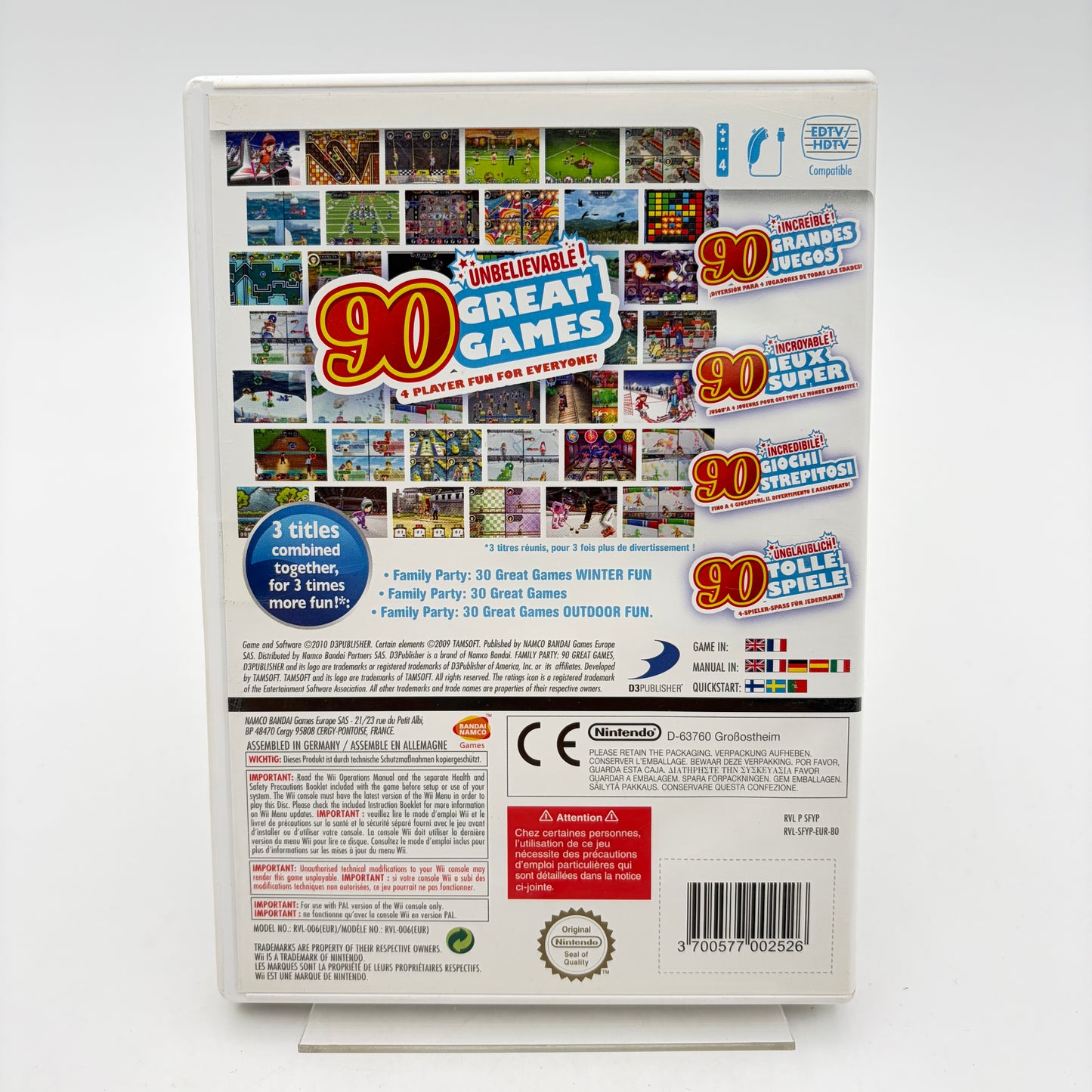 90 GREAT GAMES PARTY PACK - WII
