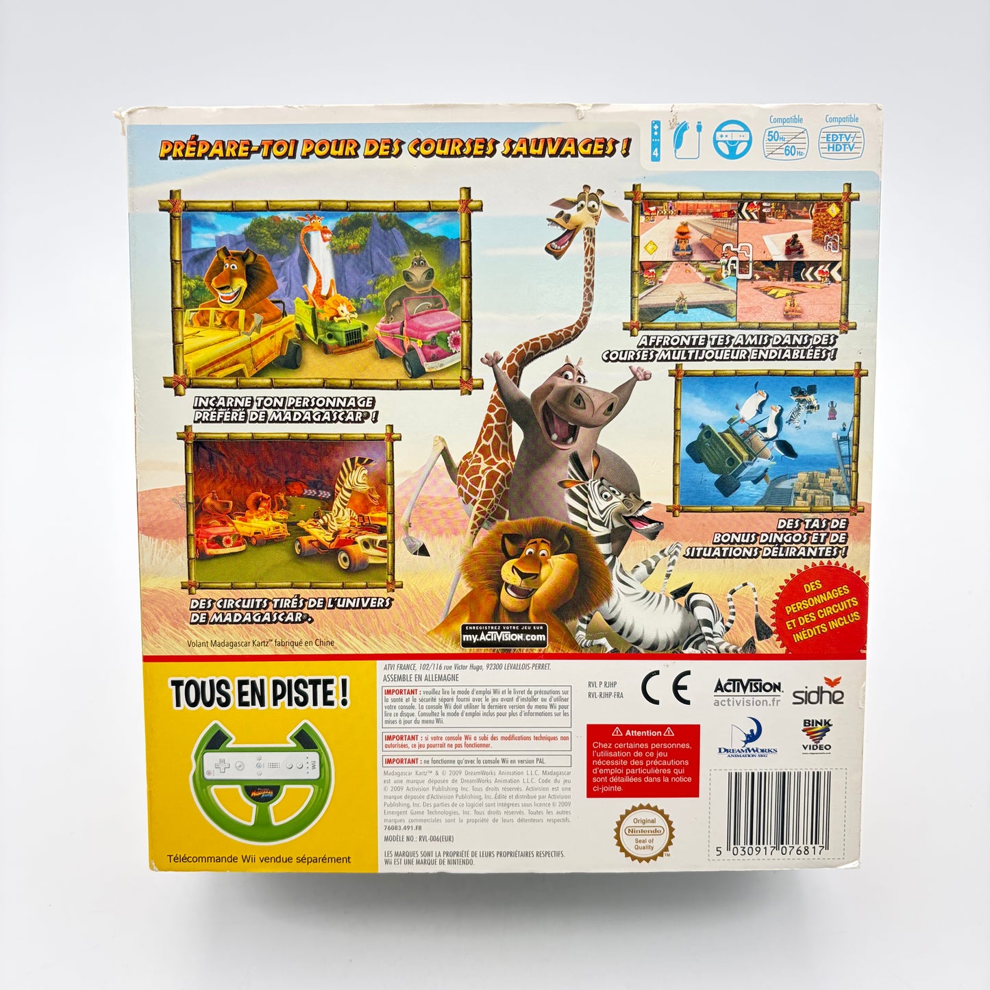 MADAGASCAR KARTZ VOLANT BUNDLE - WII