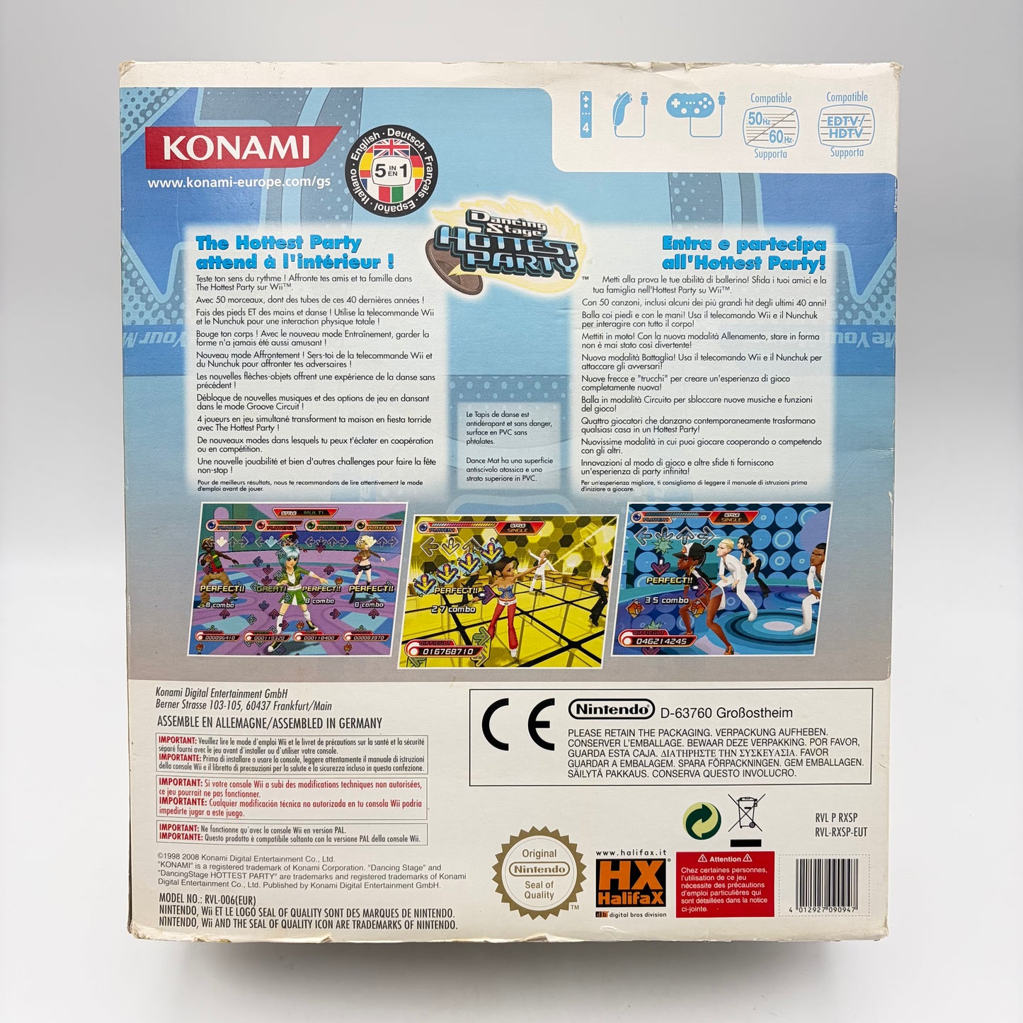 DANCING STAGE HOTTEST PARTY DANCE MAT BUNDLE - WII