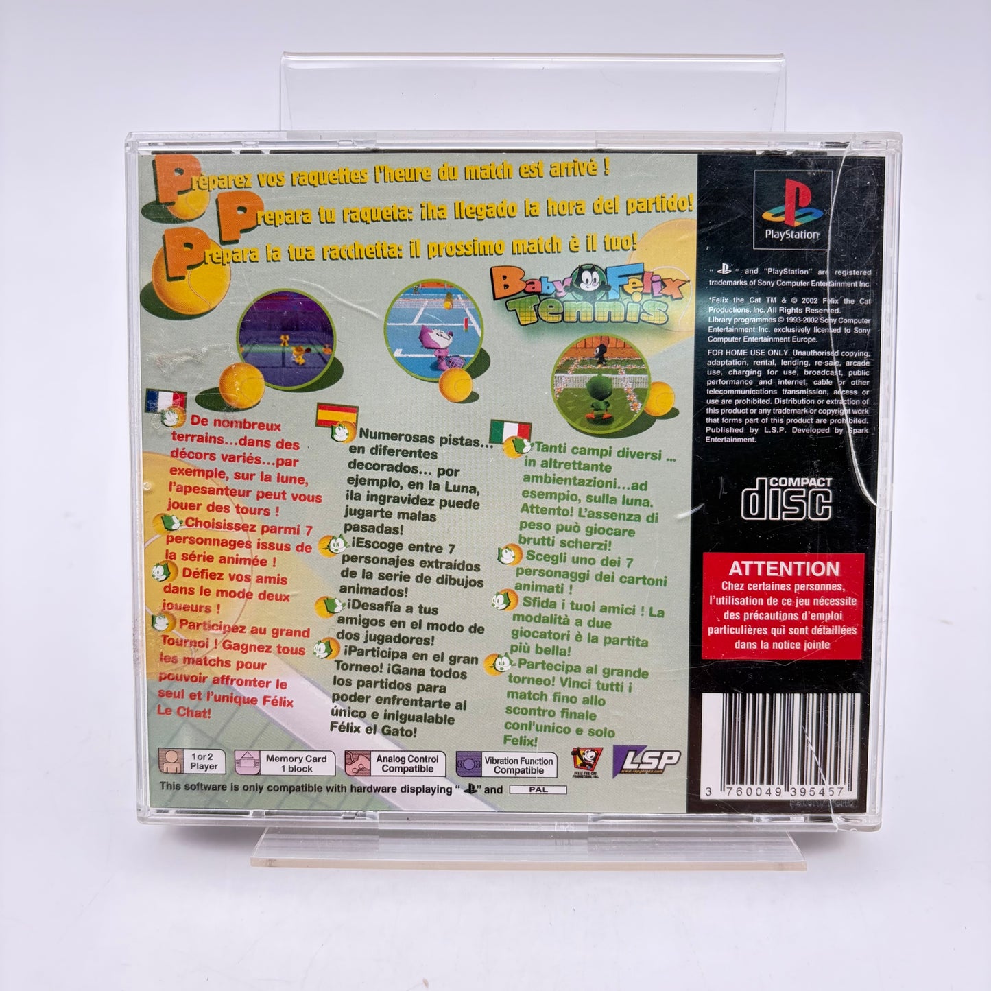 BABY FELIX TENNIS - PLAYSTATION 1