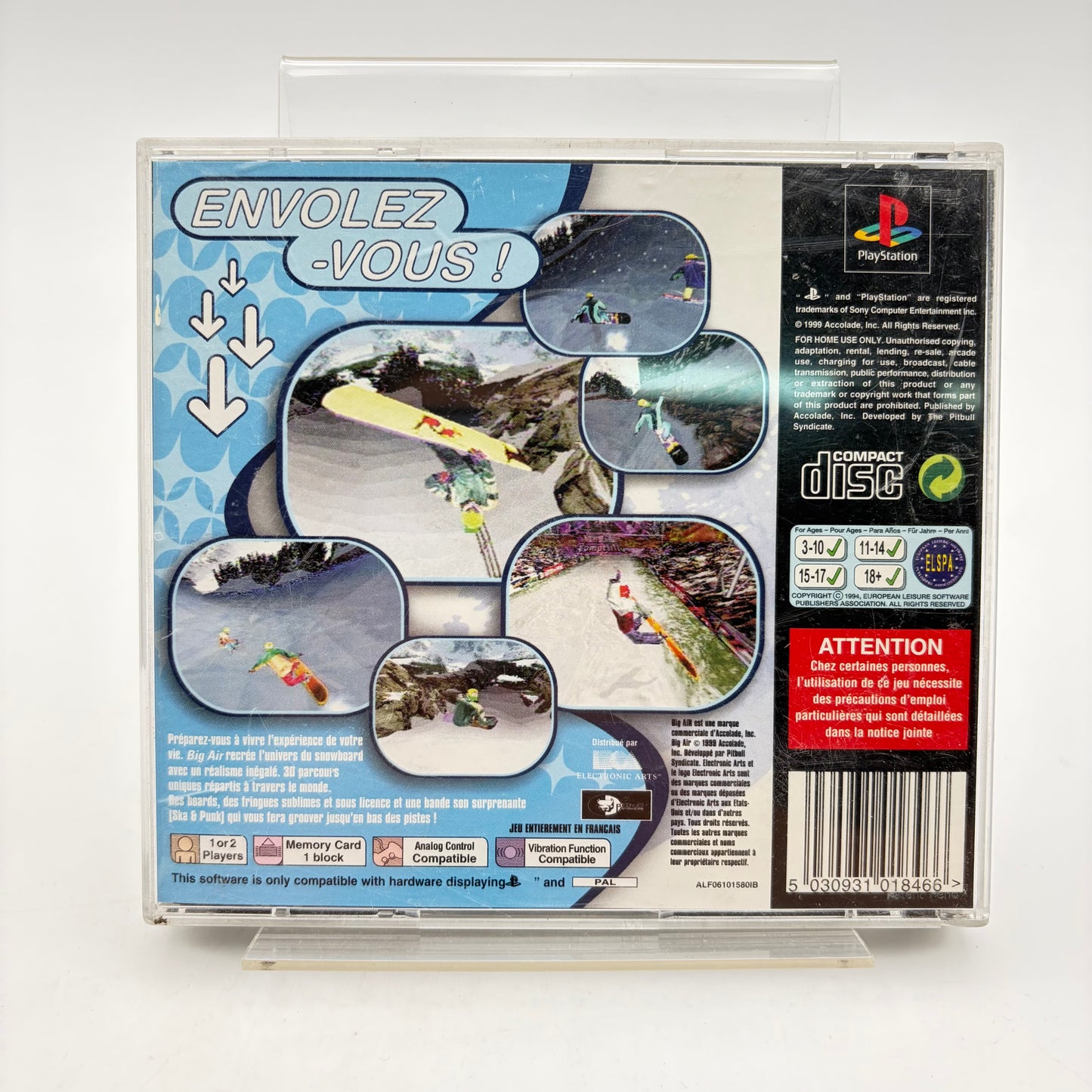 BIG AIR - PLAYSTATION 1