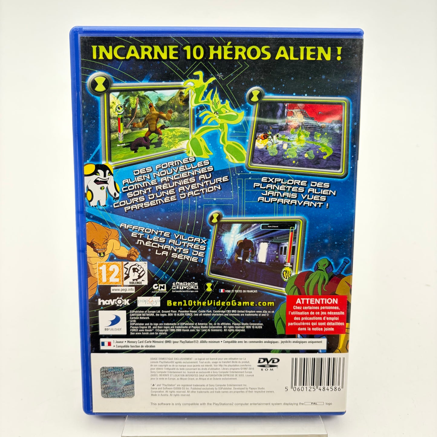 BEN 10 ALIEN FORCE : VILGAX ATTACKS - PLAYSTATION 2