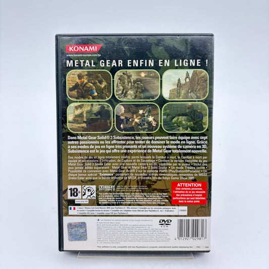 METAL GEAR SOLID 3 SUBSISTENCE - PLAYSTATION 2
