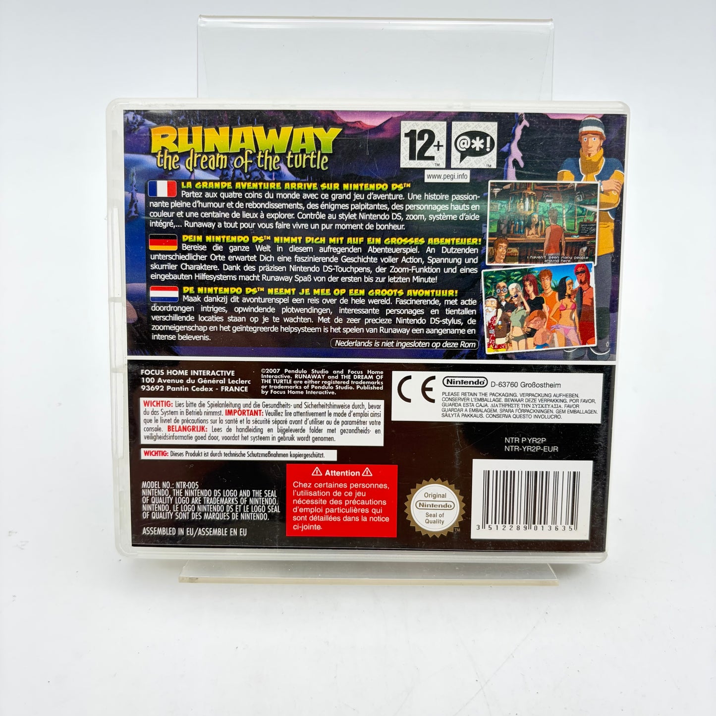 RUNAWAY: THE DREAM OF THE TURTLE - DS