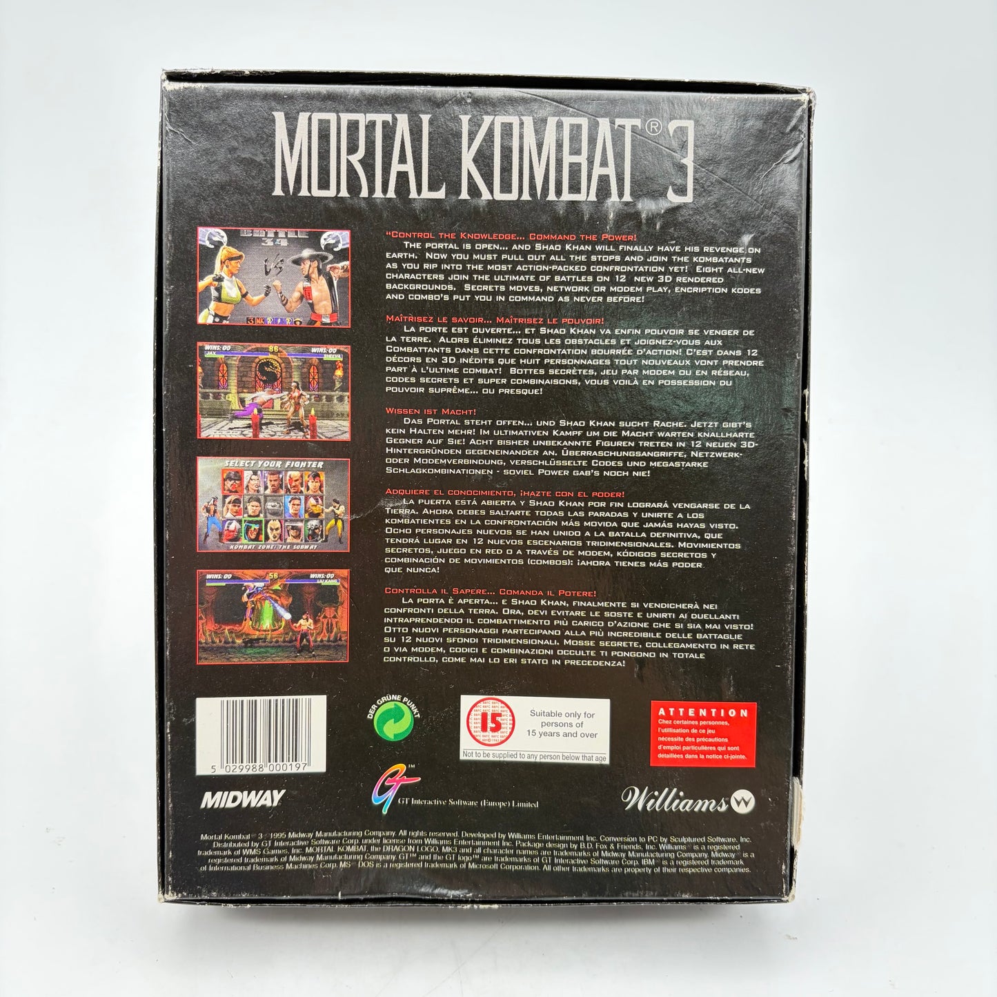 MORTAL KOMBAT 3 - PC BIG BOX