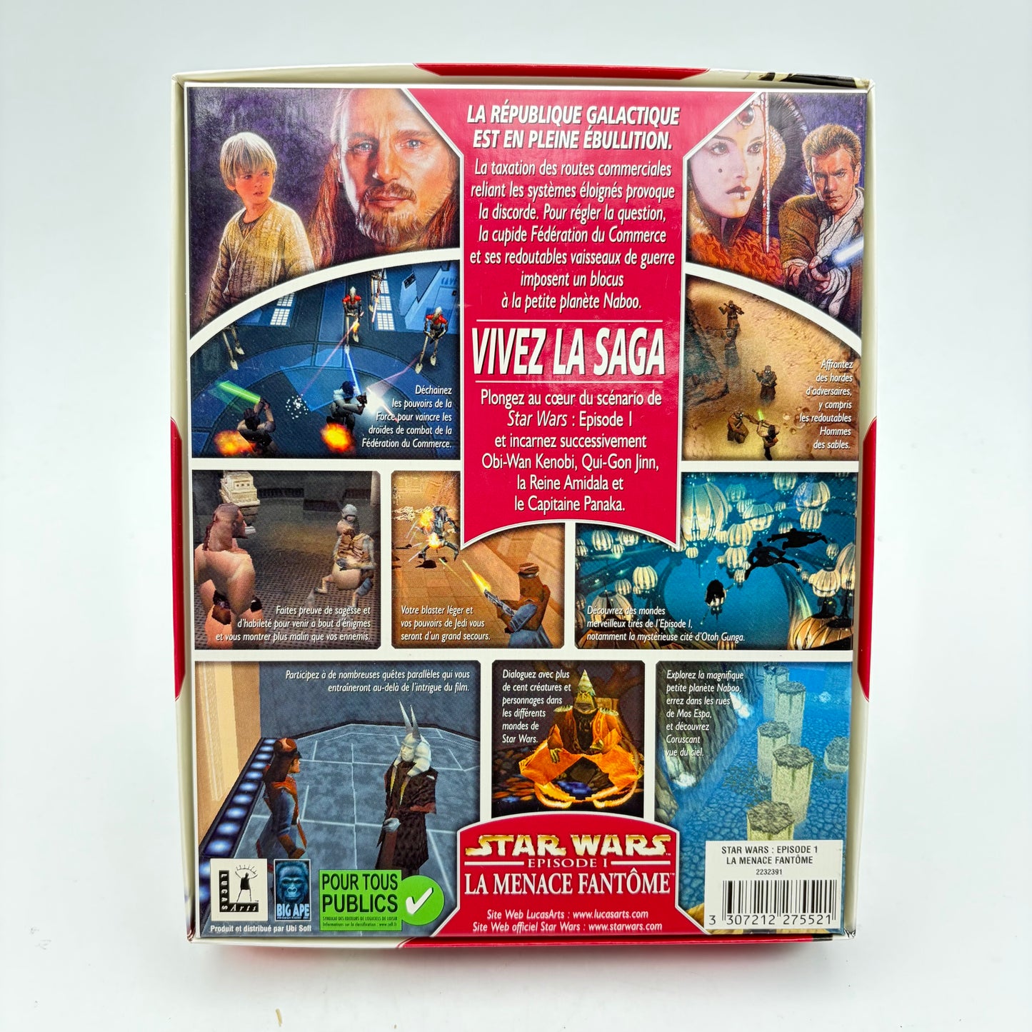 STAR WARS EPISODE I LA MENACE FANTÔME - PC BIG BOX
