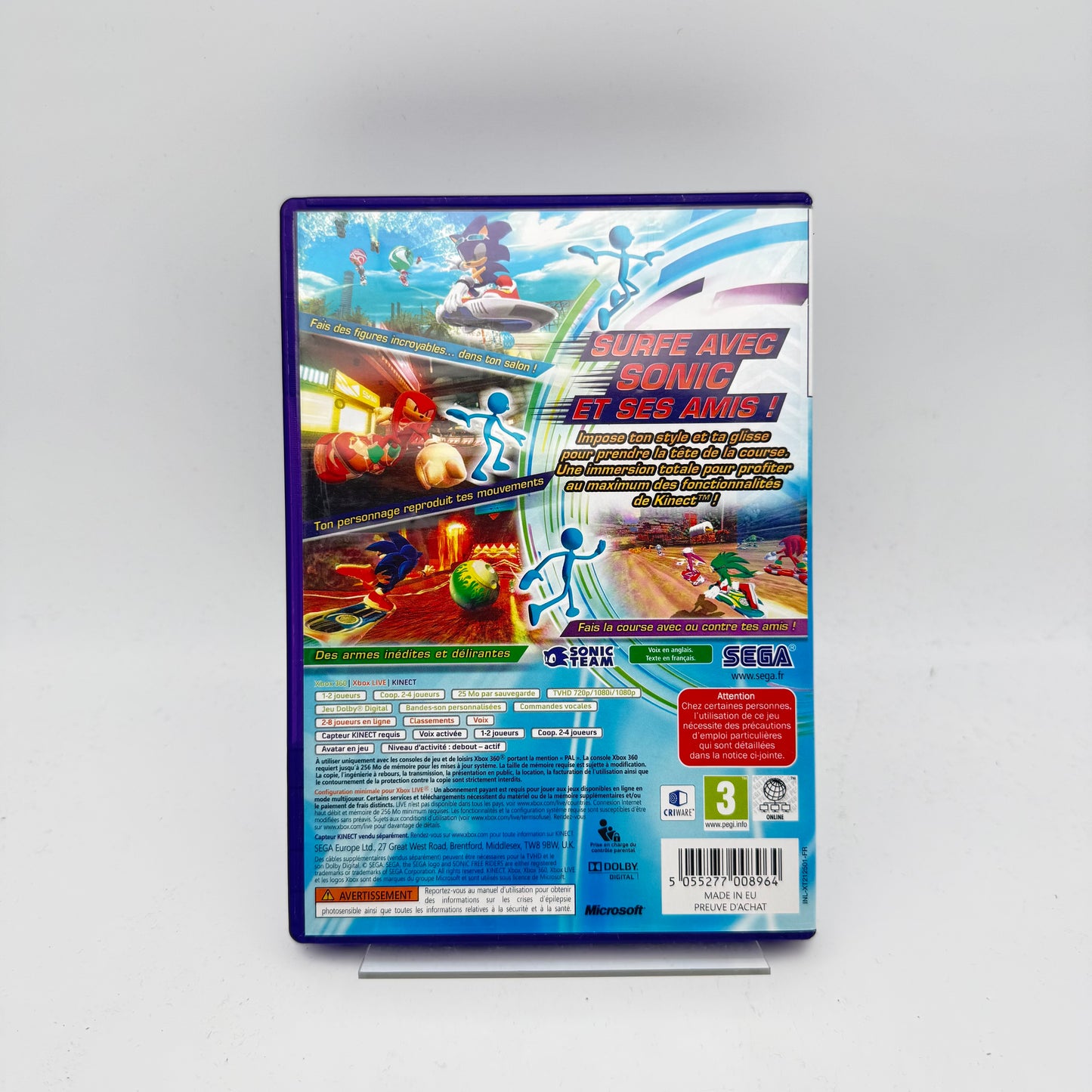 SONIC FREE RIDERS - XBOX 360