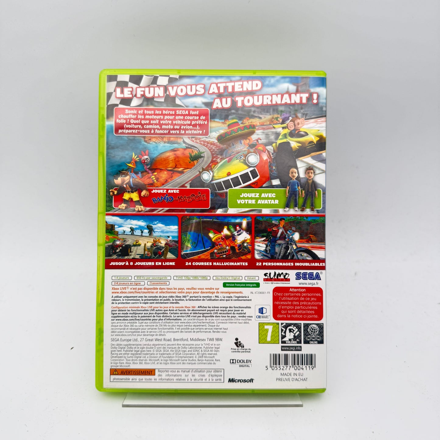 SONIC & SEGA ALL-STARS RACING AVEC BANJO-KAZOOIE - XBOX 360
