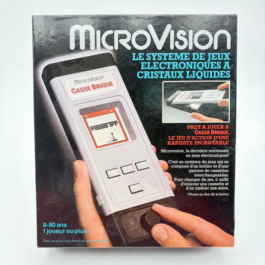 MICROVISION + 4 JEUX (FLIPPER, BATAILLE NAVALE, SHOOTING STAR ET BLITZ)