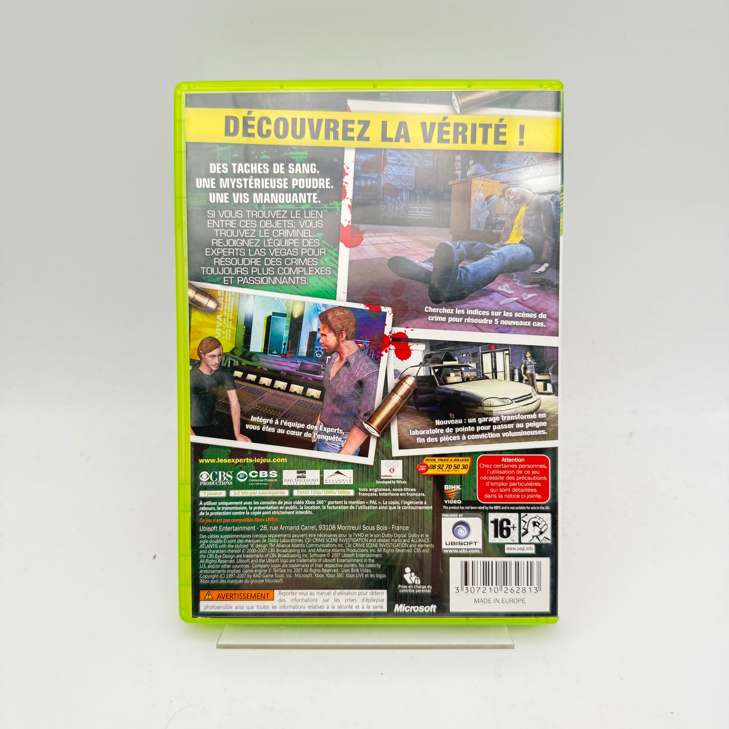 LES EXPERTS CRIME SCENE INVESTIGATION MORTS PROGRAMMÉES - XBOX 360