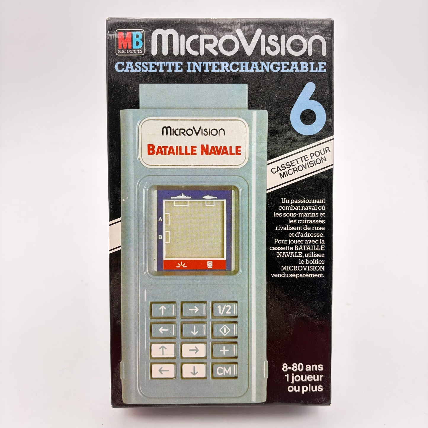 MICROVISION + 4 JEUX (FLIPPER, BATAILLE NAVALE, SHOOTING STAR ET BLITZ)
