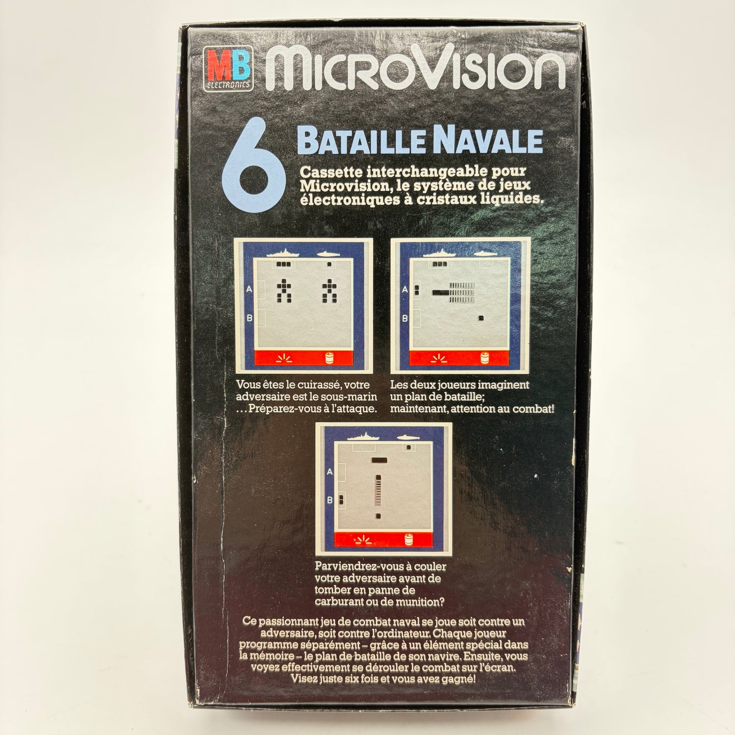 MICROVISION + 4 JEUX (FLIPPER, BATAILLE NAVALE, SHOOTING STAR ET BLITZ)