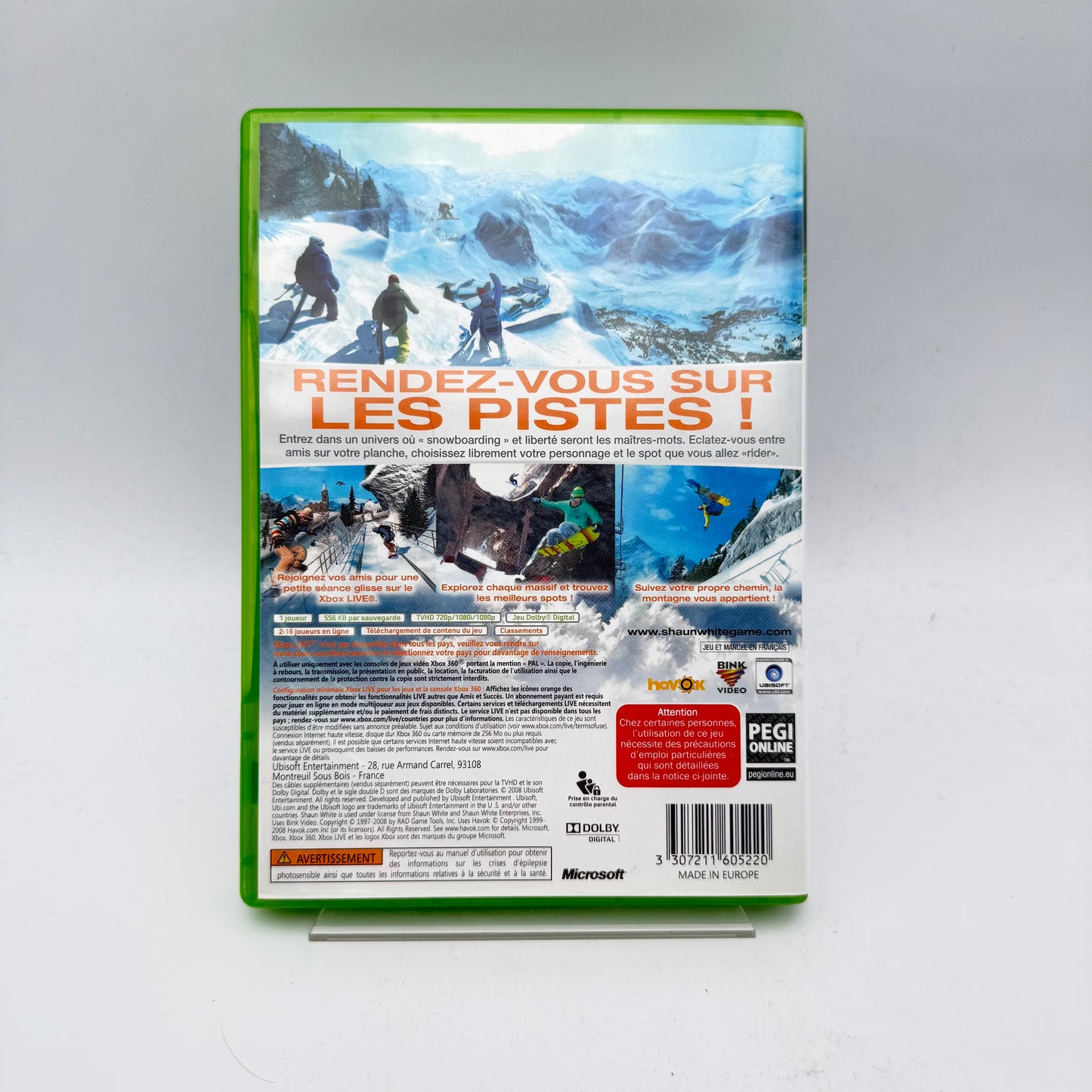 SHAUN WHITE SNOWBOARDING - XBOX 360