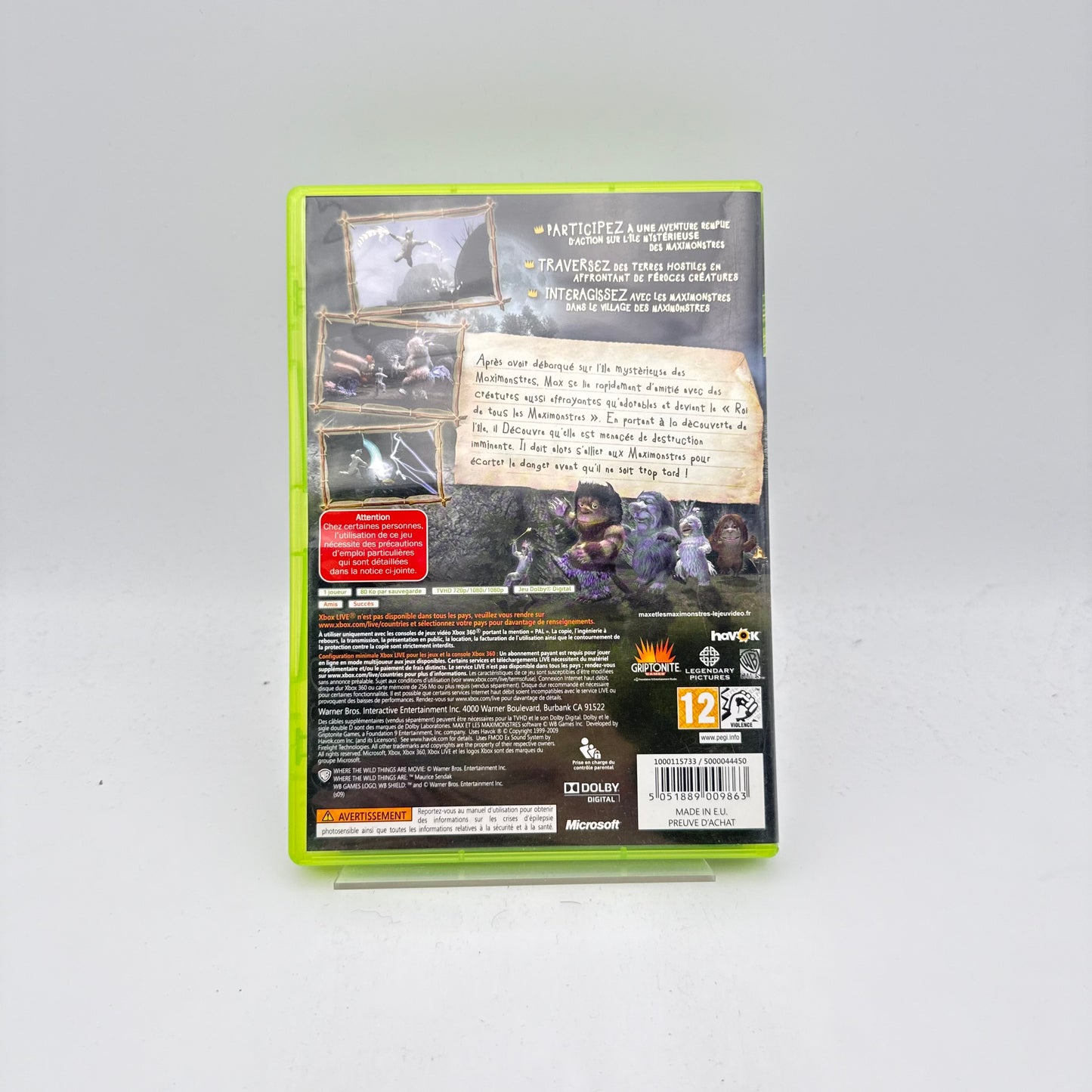 MAX ET LES MAXIMONSTRES LE JEU VIDÉO - XBOX 360