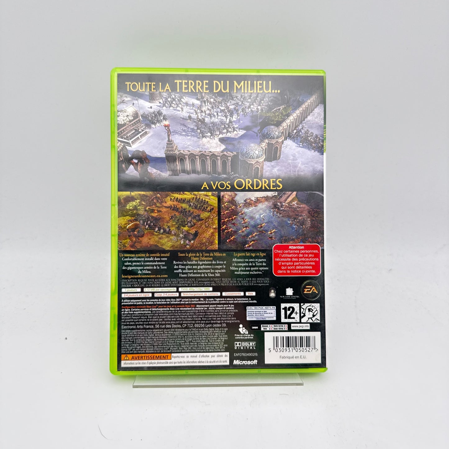 LE SEIGNEUR DES ANNEAUX LA BATAILLE POUR LA TERRE DU MILIEU II - XBOX 360