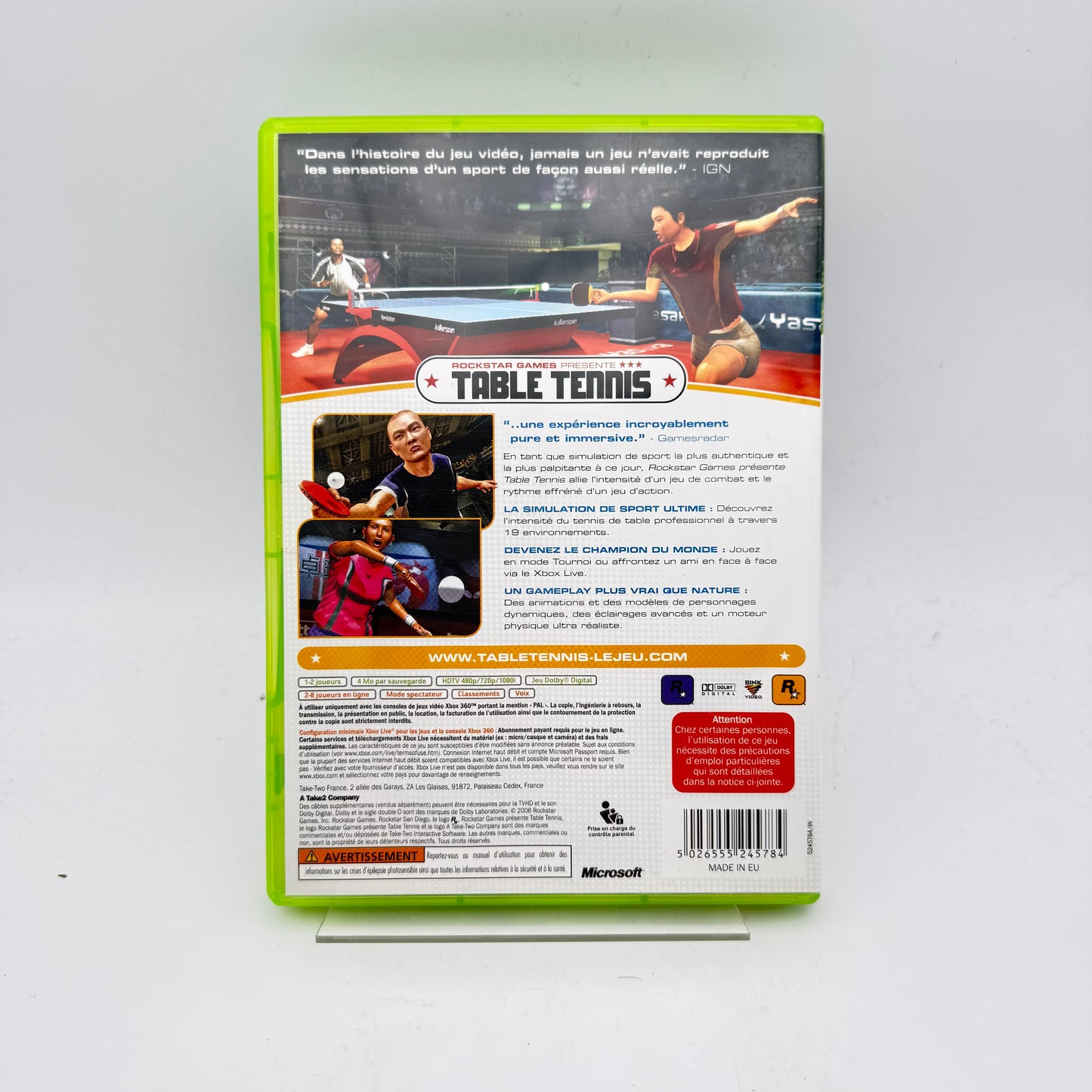 ROCKSTAR GAMES PRESENTS TABLE TENNIS - XBOX 360