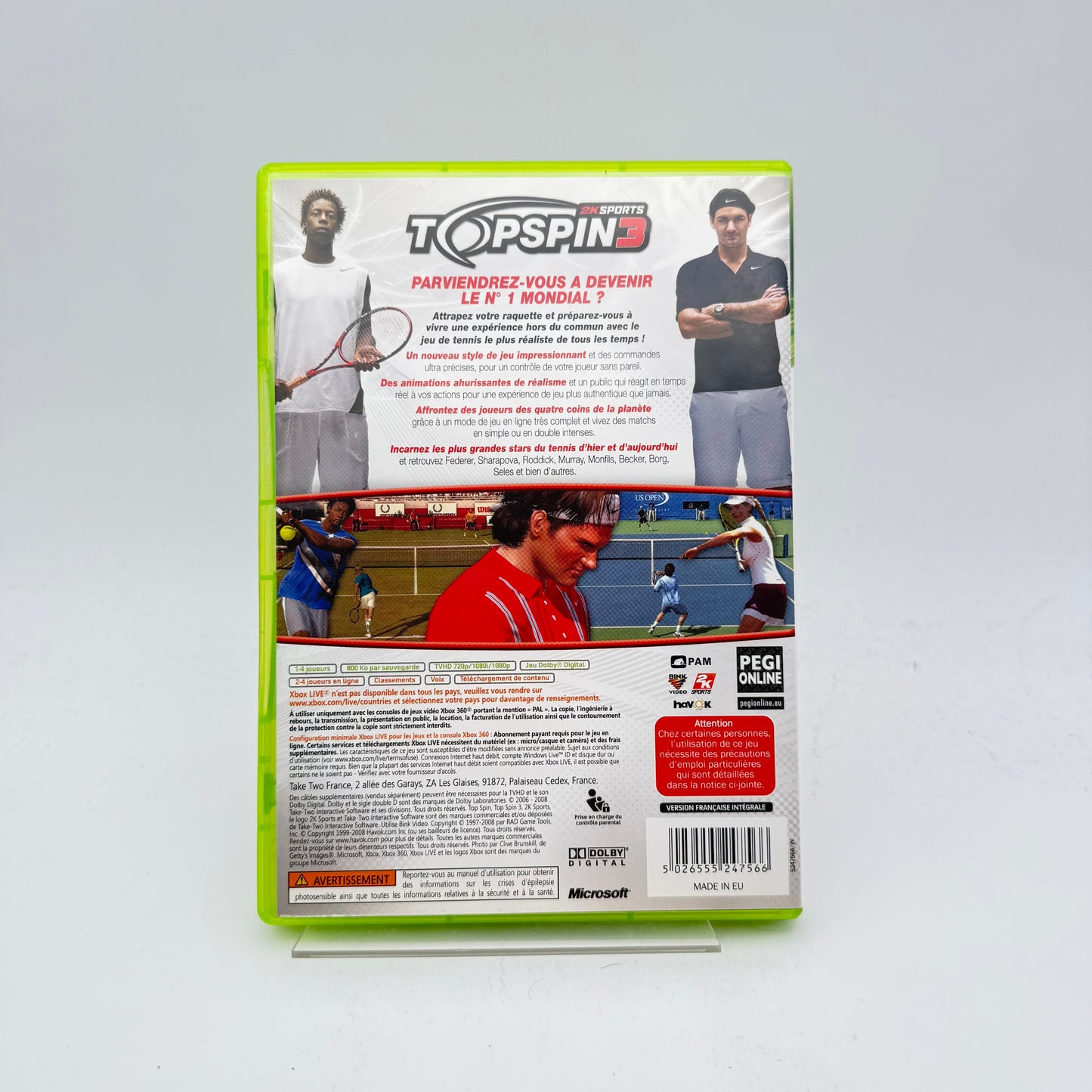 TOP SPIN 3 - XBOX 360