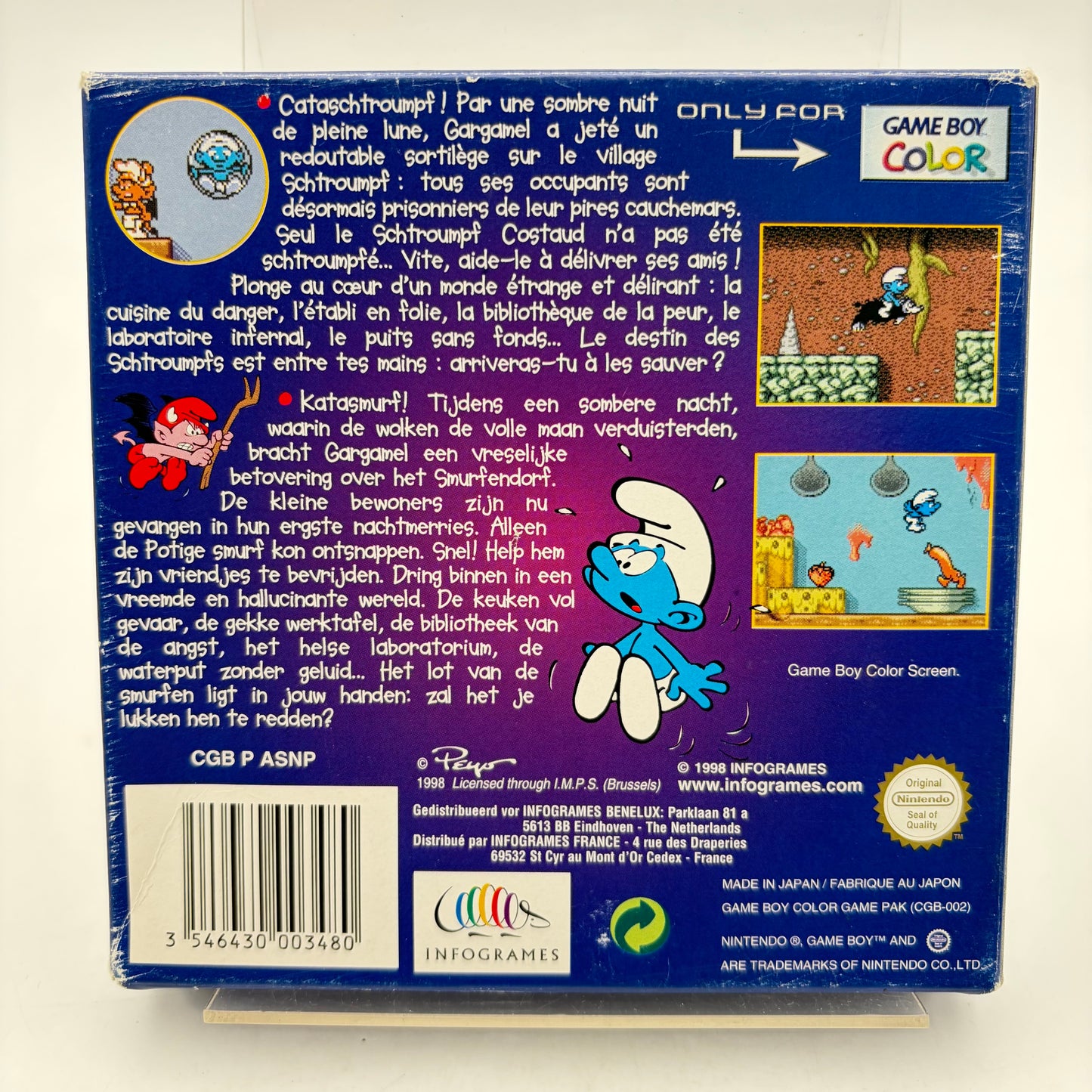 LE CAUCHEMAR DES SCHTROUMPFS - GAMEBOY COLOR