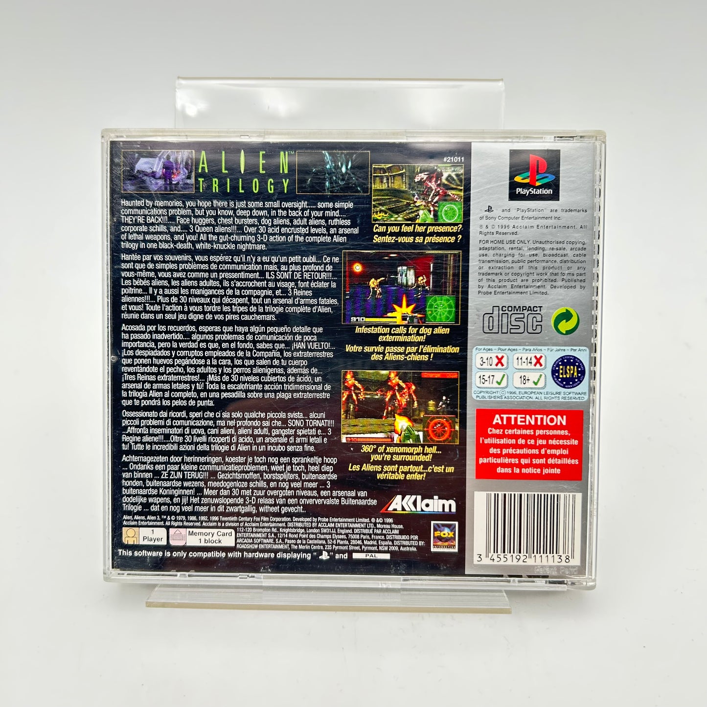 ALIEN TRILOGY - PLAYSTATION 1