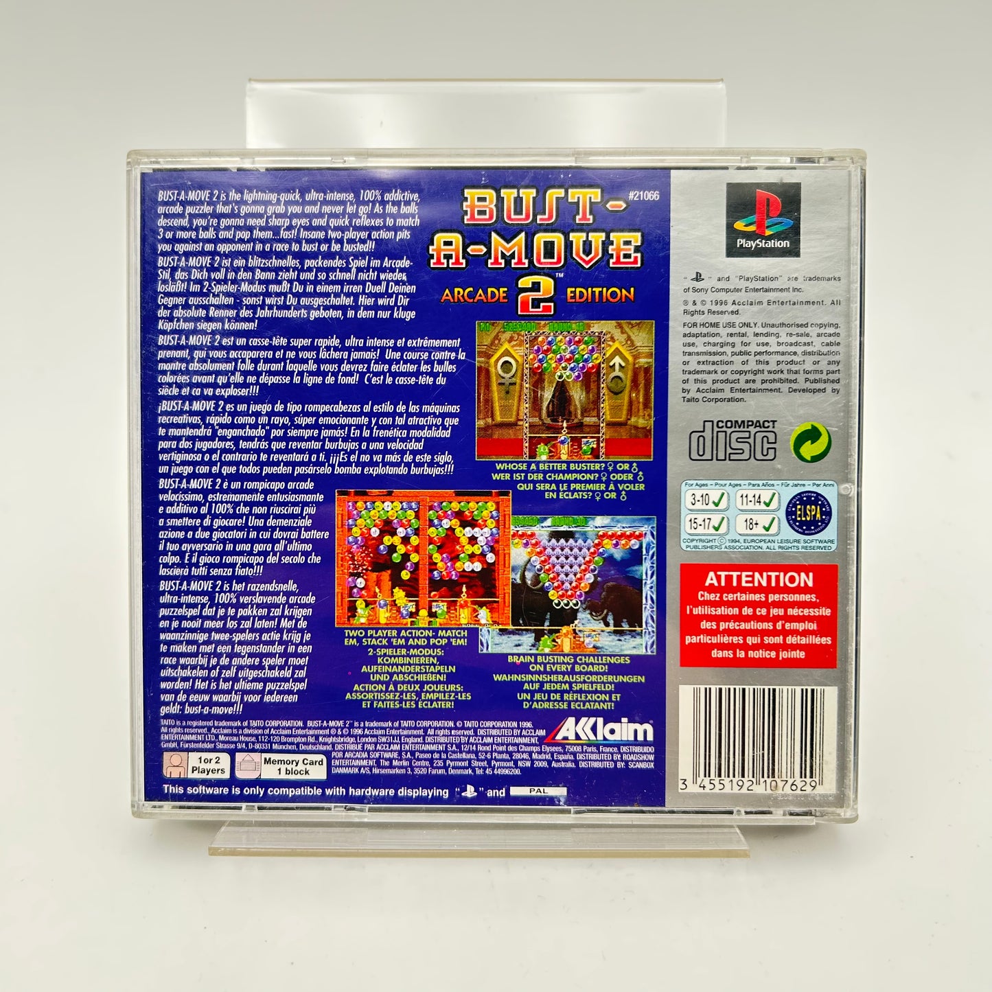 BUST-A-MOVE 2 - PLAYSTATION 1