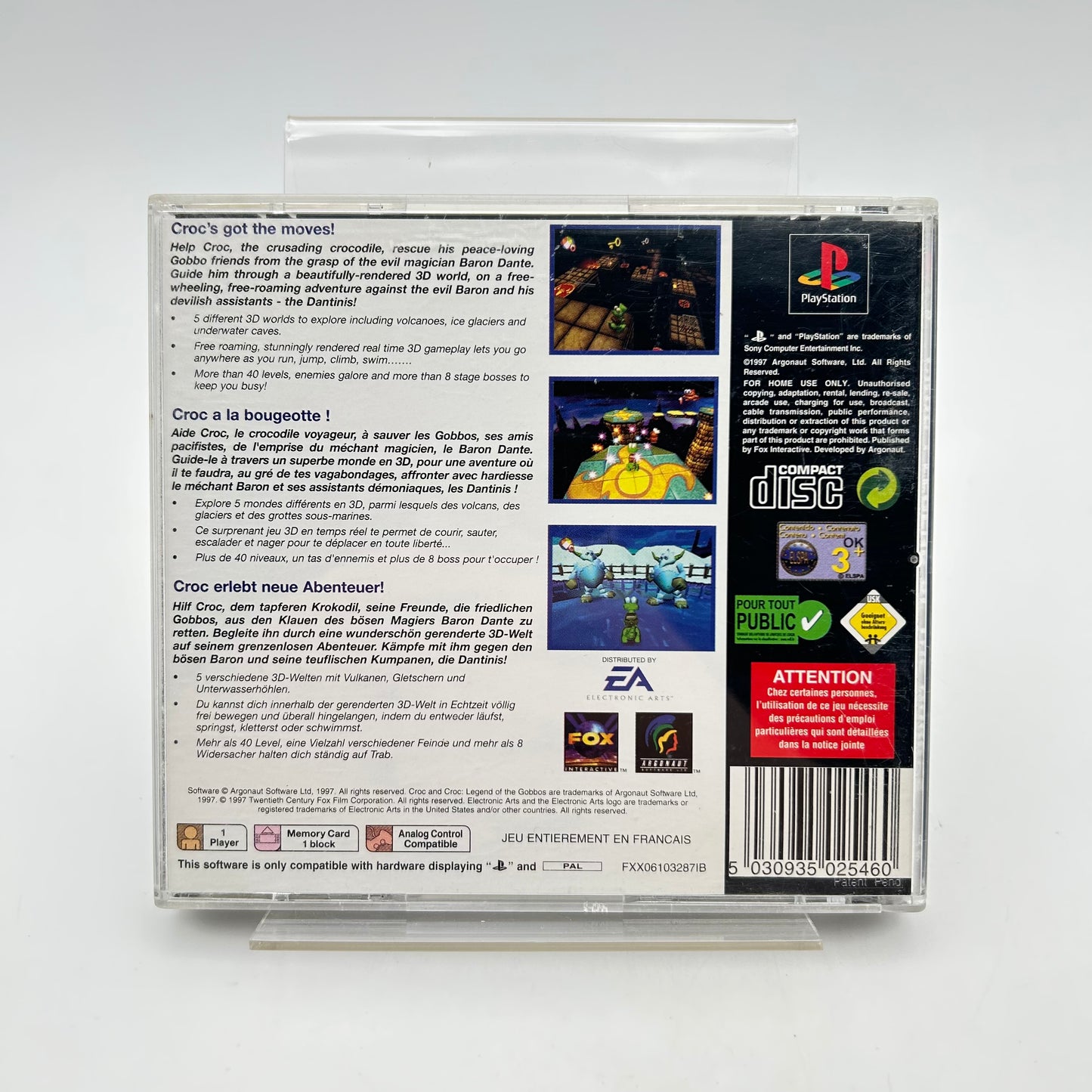 CROC LEGEND OF THE GOBBOS - PLAYSTATION 1