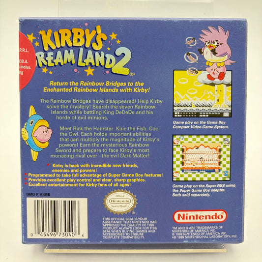 KIRBY'S DREAM LAND 2 - GAMEBOY