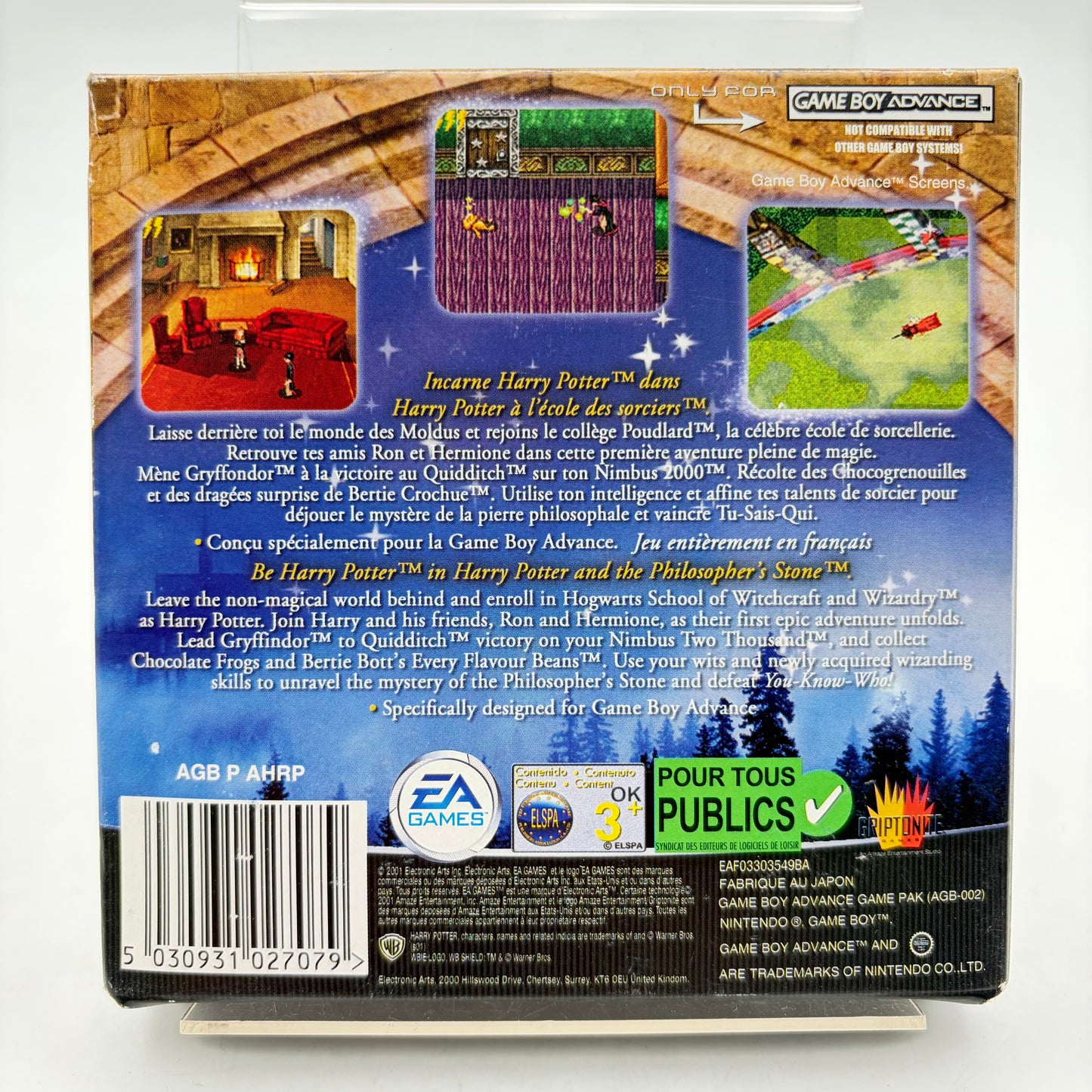 HARRY POTTER À L'ÉCOLE DES SORCIERS - GAMEBOY ADVANCE
