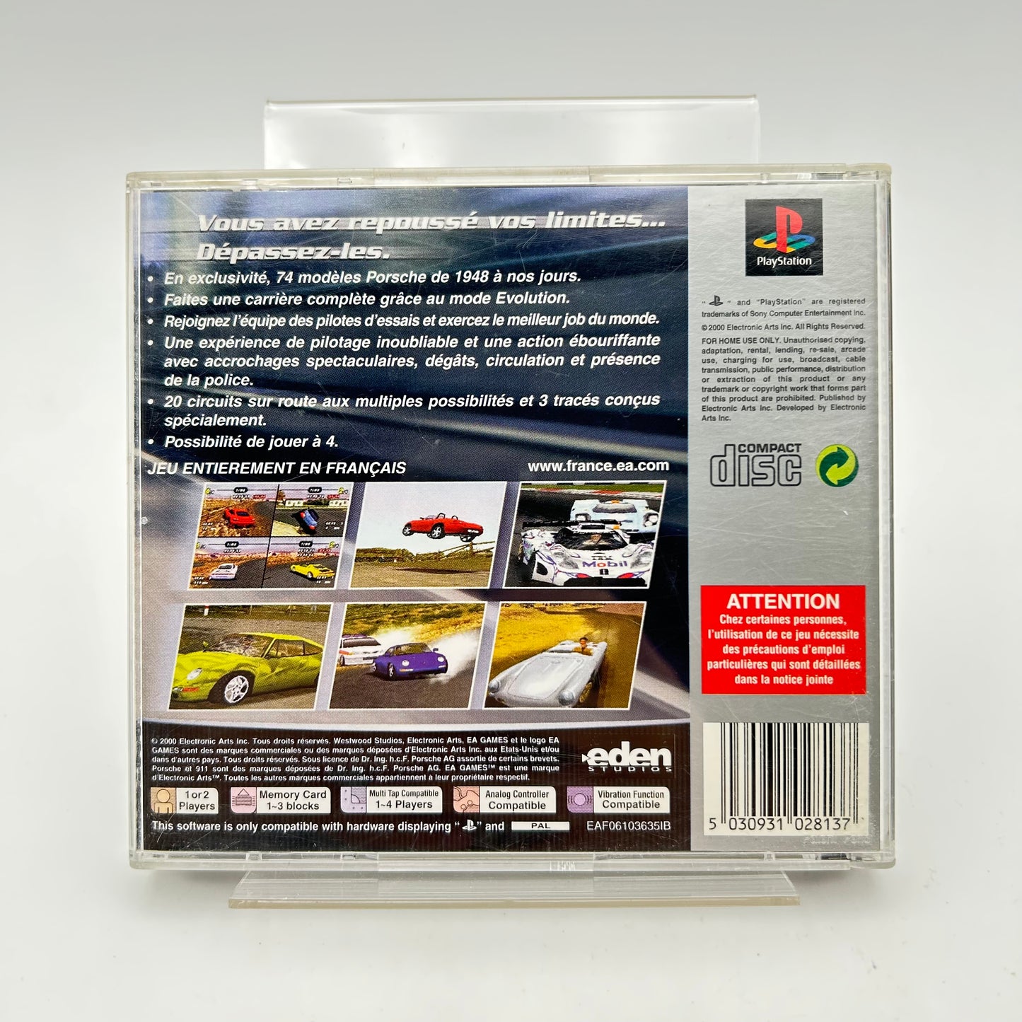 NEED FOR SPEED PORSCHE 2000 - PLAYSTATION 1