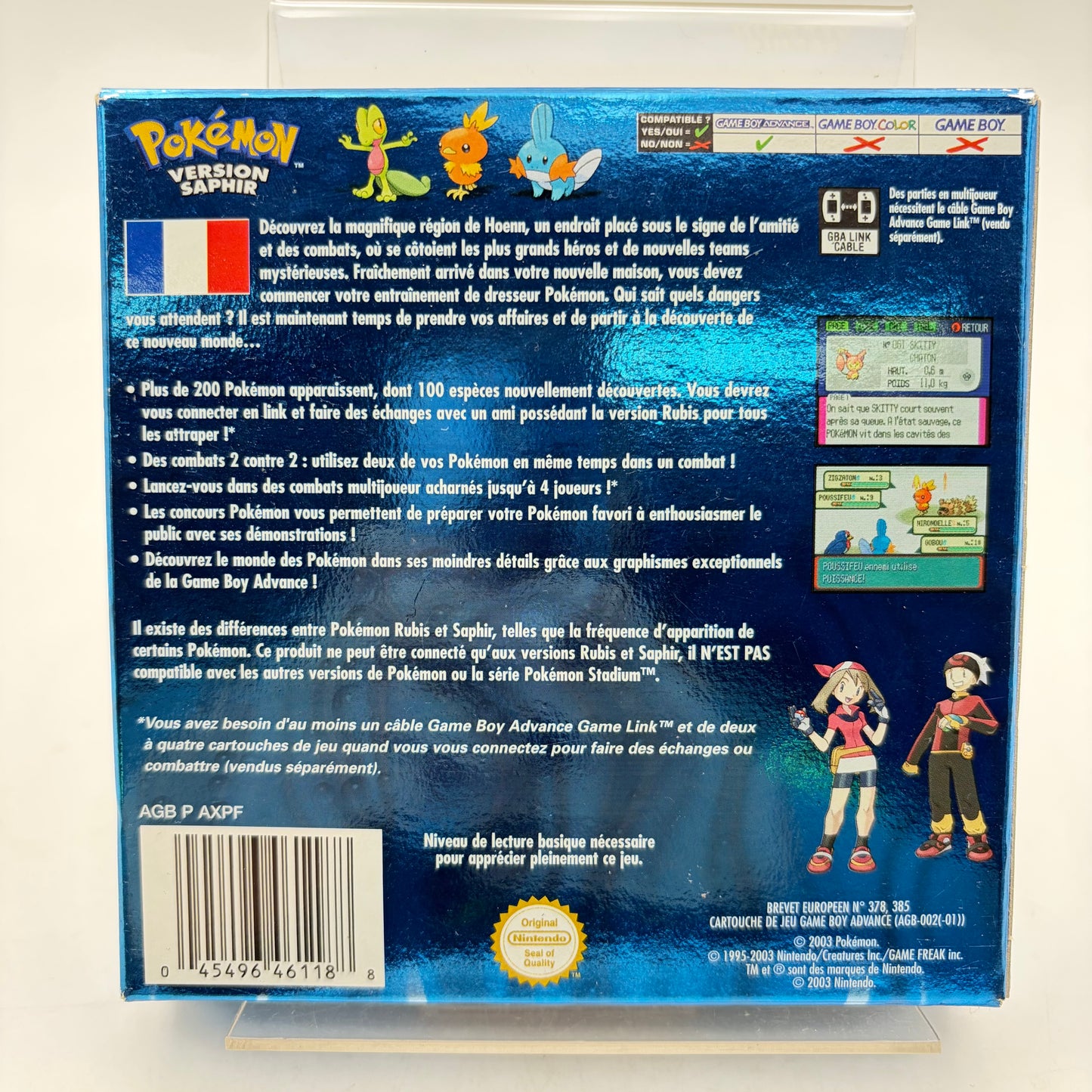 POKÉMON VERSION SAPHIR - GAMEBOY ADVANCE