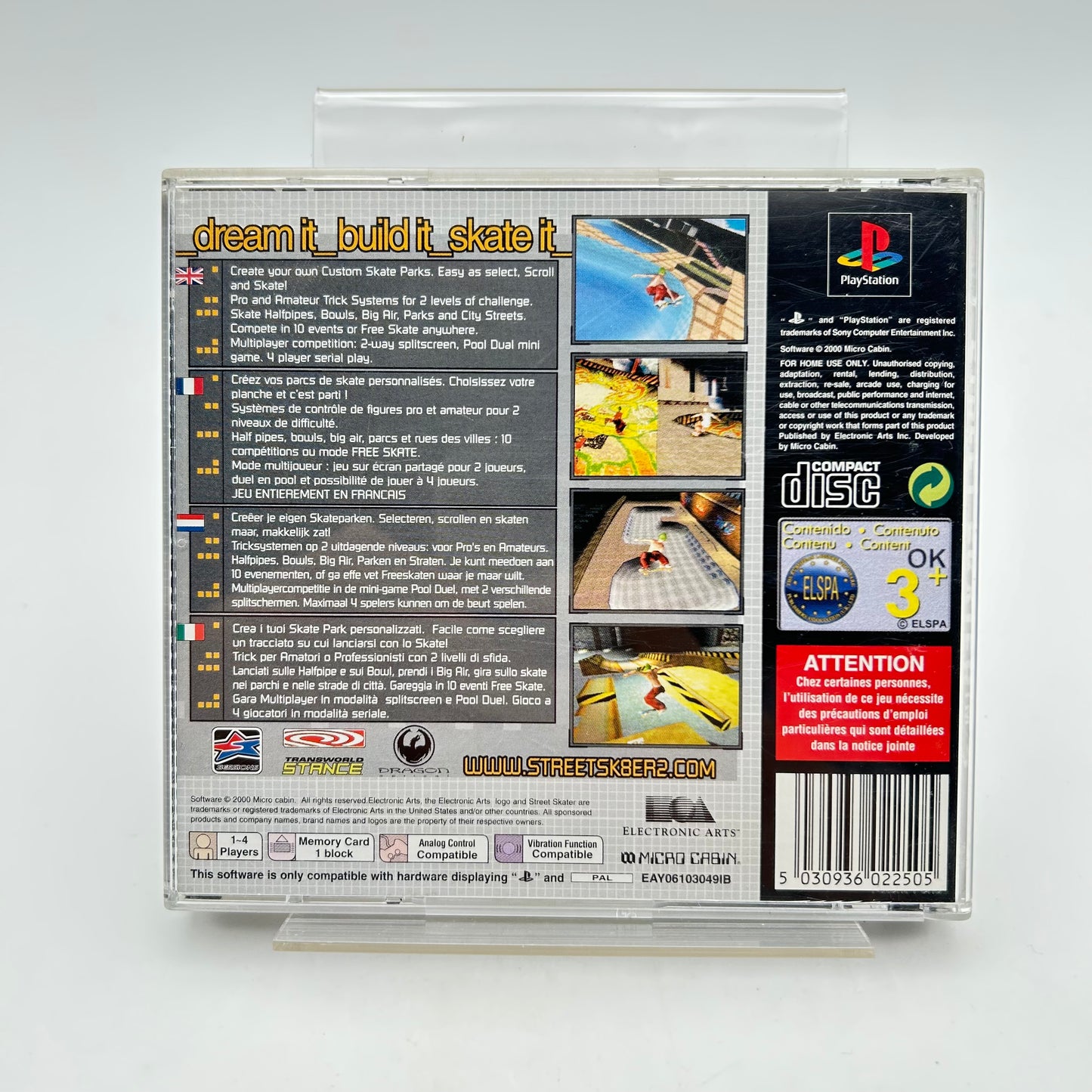 STREET SKATER 2 - PLAYSTATION 1