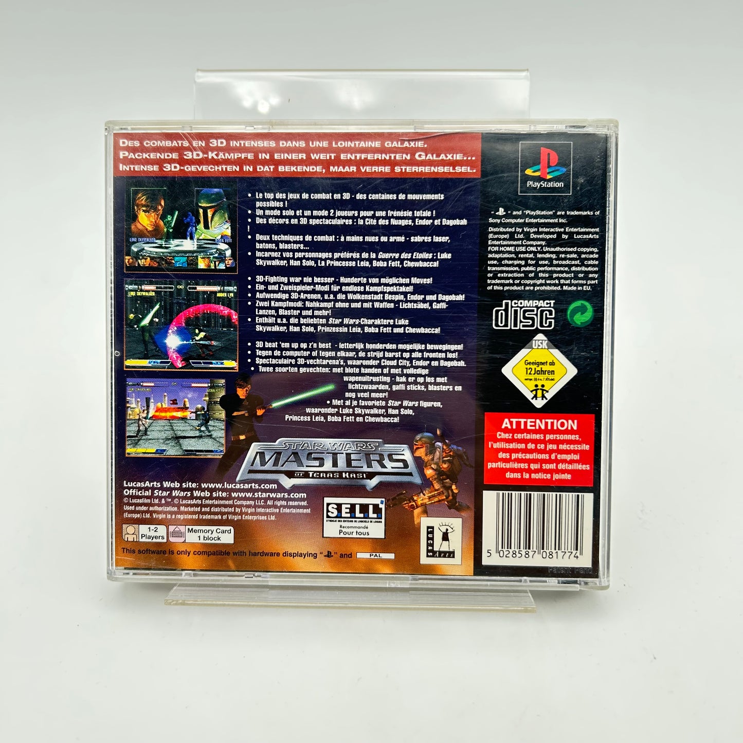 STAR WARS MASTERS OF TERÄS KÄSI - PLAYSTATION 1