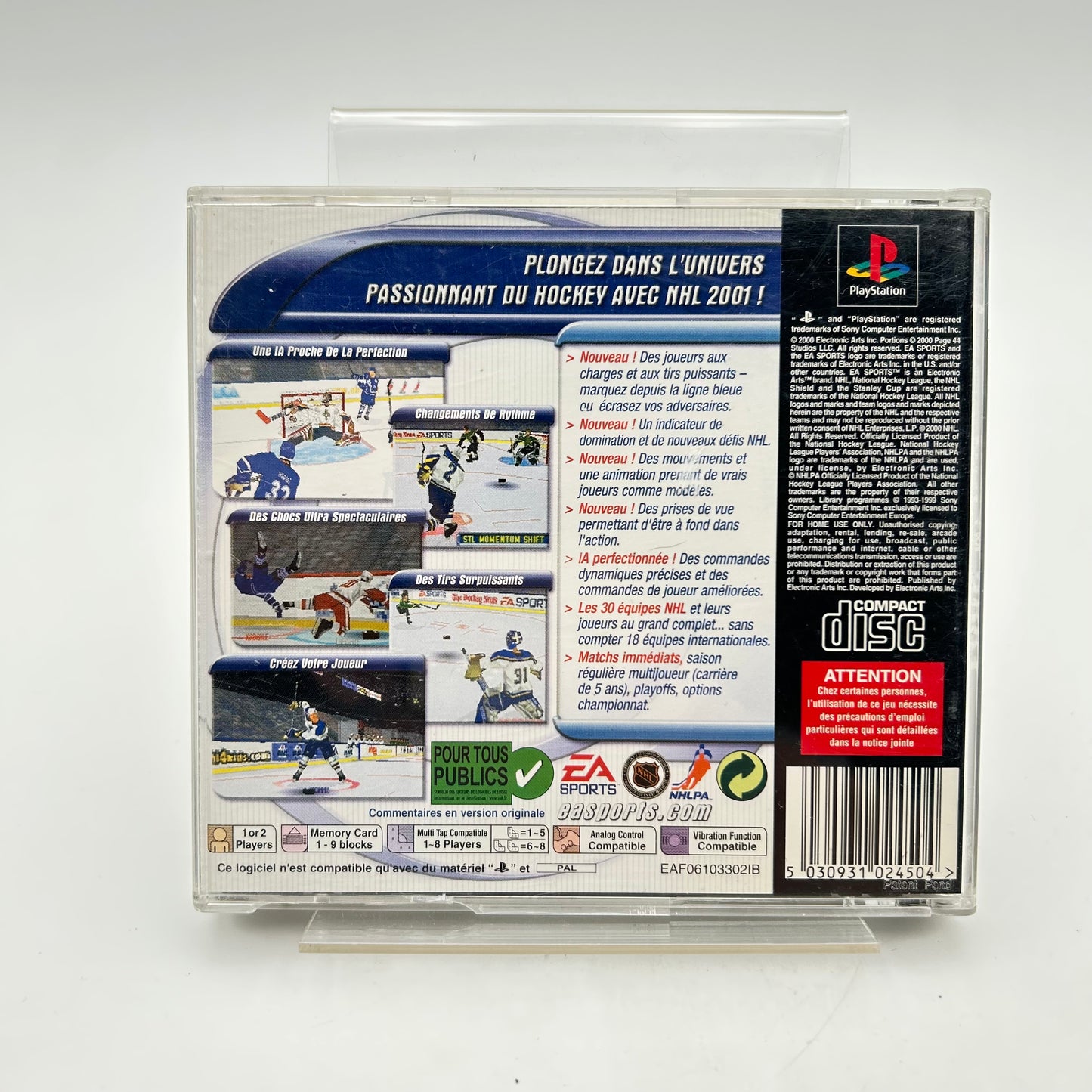 NHL 2001 - PLAYSTATION 1