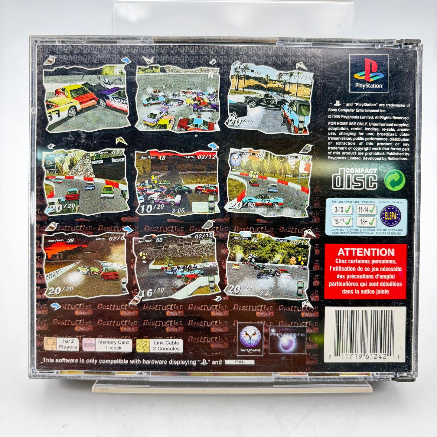 DESTRUCTION DERBY - PLAYSTATION 1