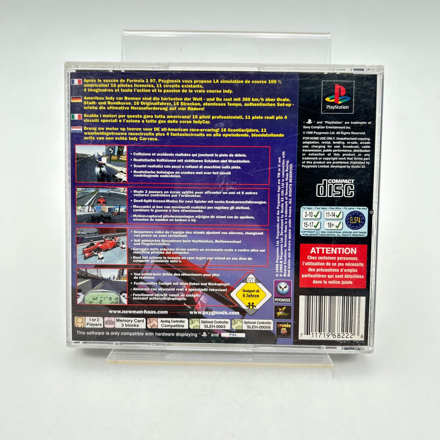 NEWMAN HAAS RACING - PLAYSTATION 1