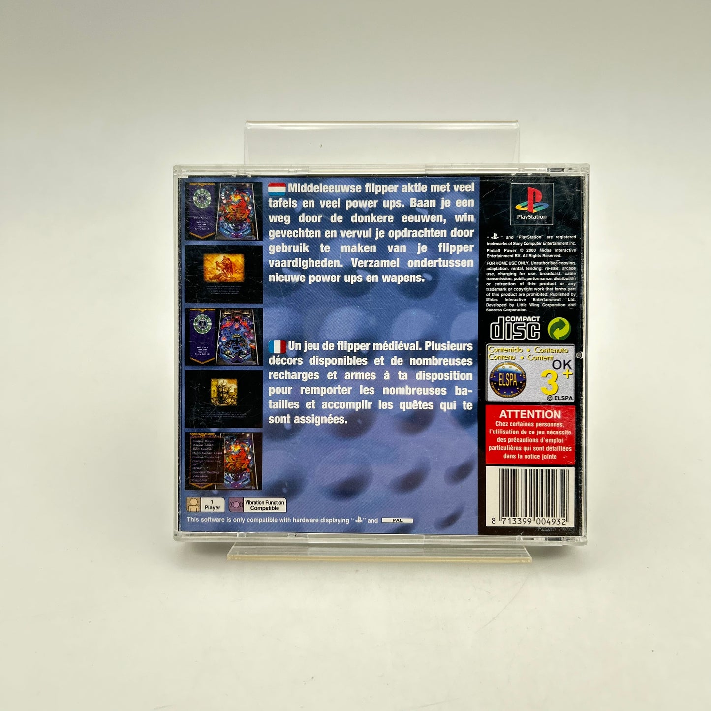 PINBALL POWER - PLAYSTATION 1