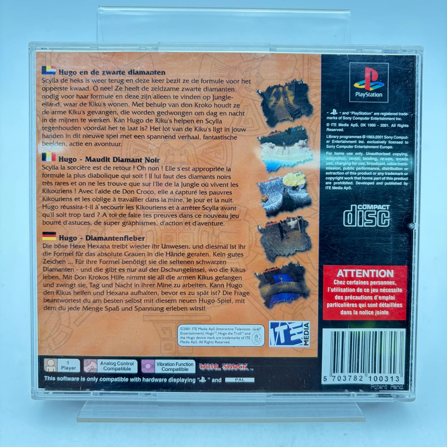 HUGO: BLACK DIAMOND FEVER - PLAYSTATION 1