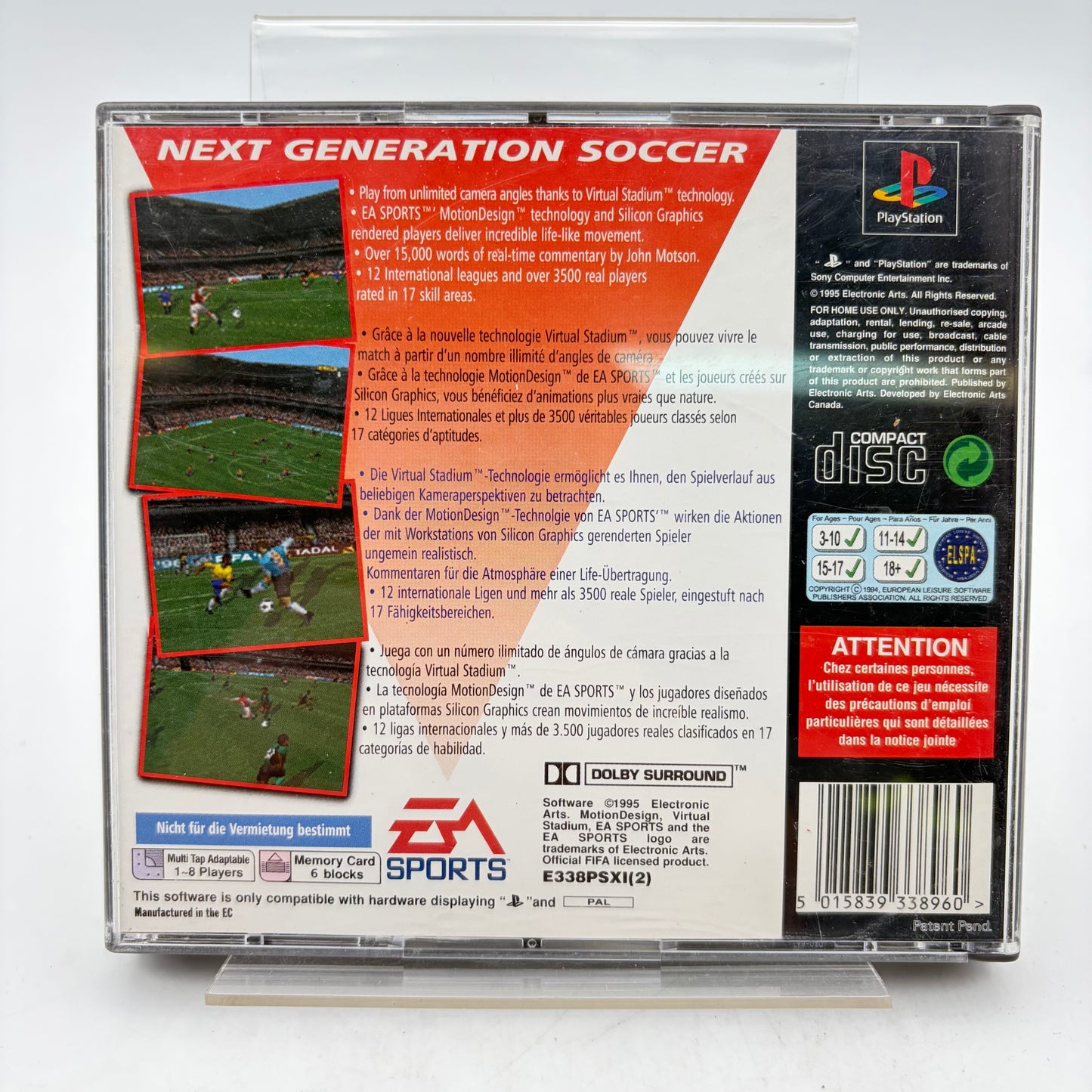 FIFA SOCCER 96 - PLAYSTATION 1