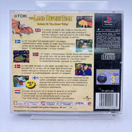 THE LAND BEFORE TIME RETURN TO THE GREAT VALLEY - PLAYSTATION 1