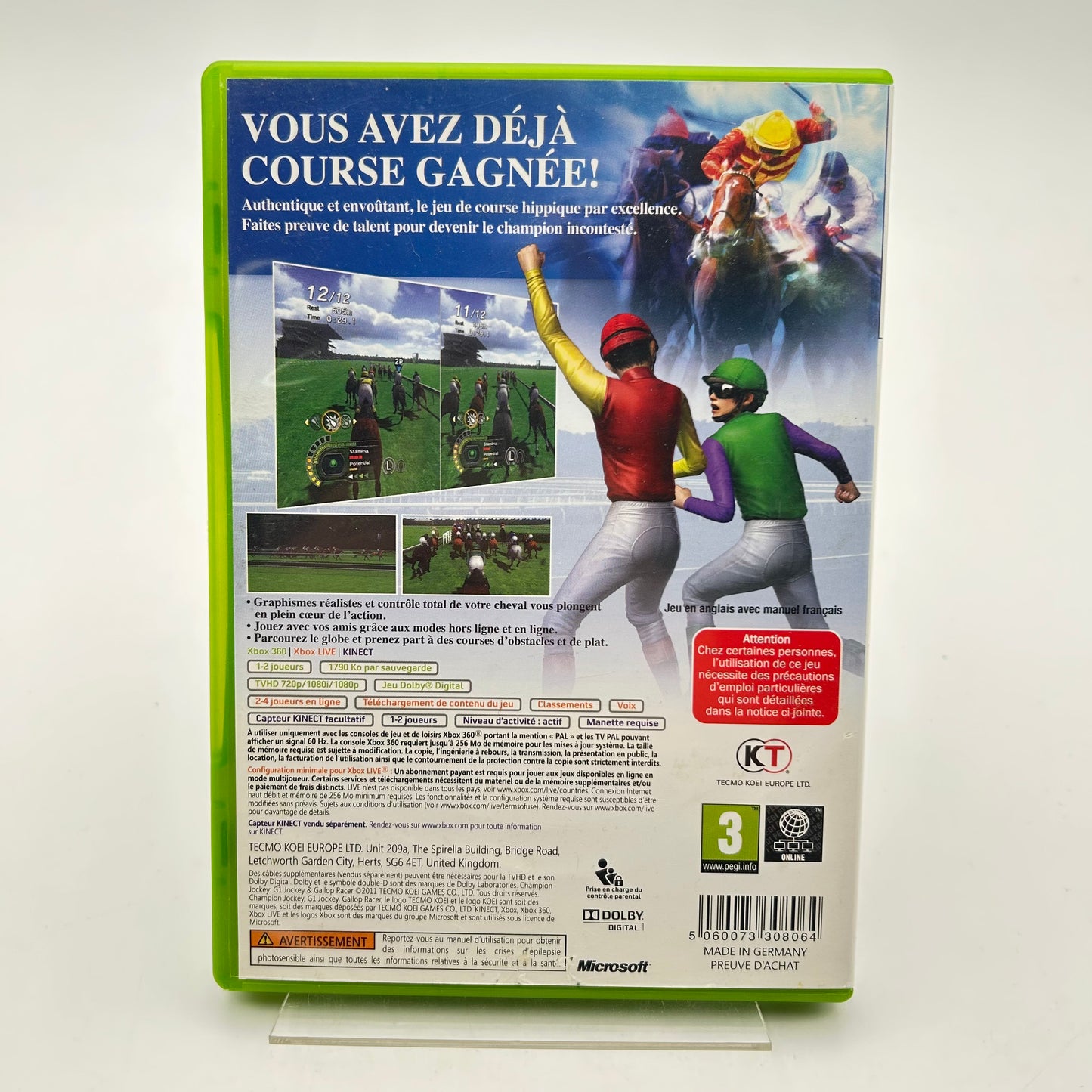 CHAMPION JOCKEY G1 JOCKEY & GALLOP RACER - XBOX 360