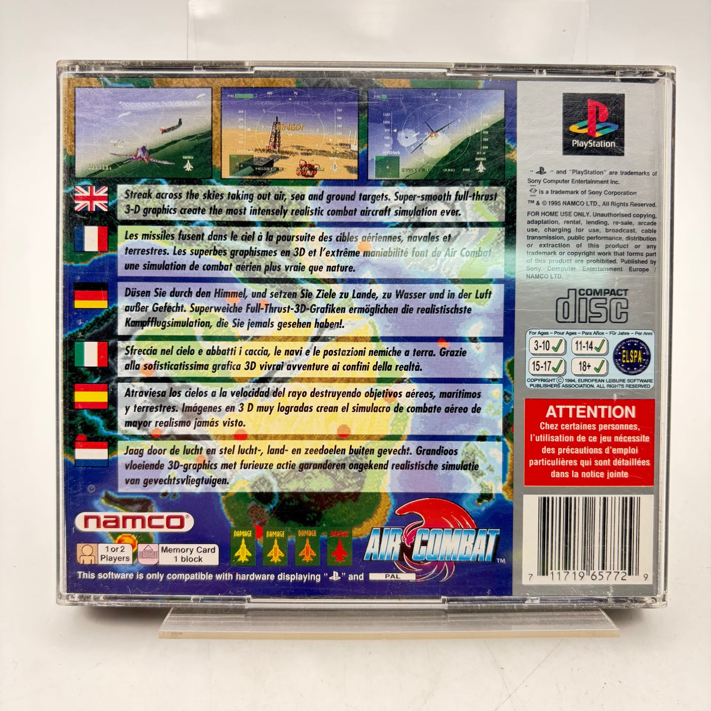 AIR COMBAT - PLAYSTATION 1