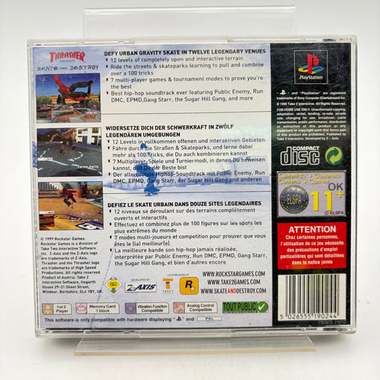 THRASHER: SKATE AND DESTROY - PLAYSTATION 1